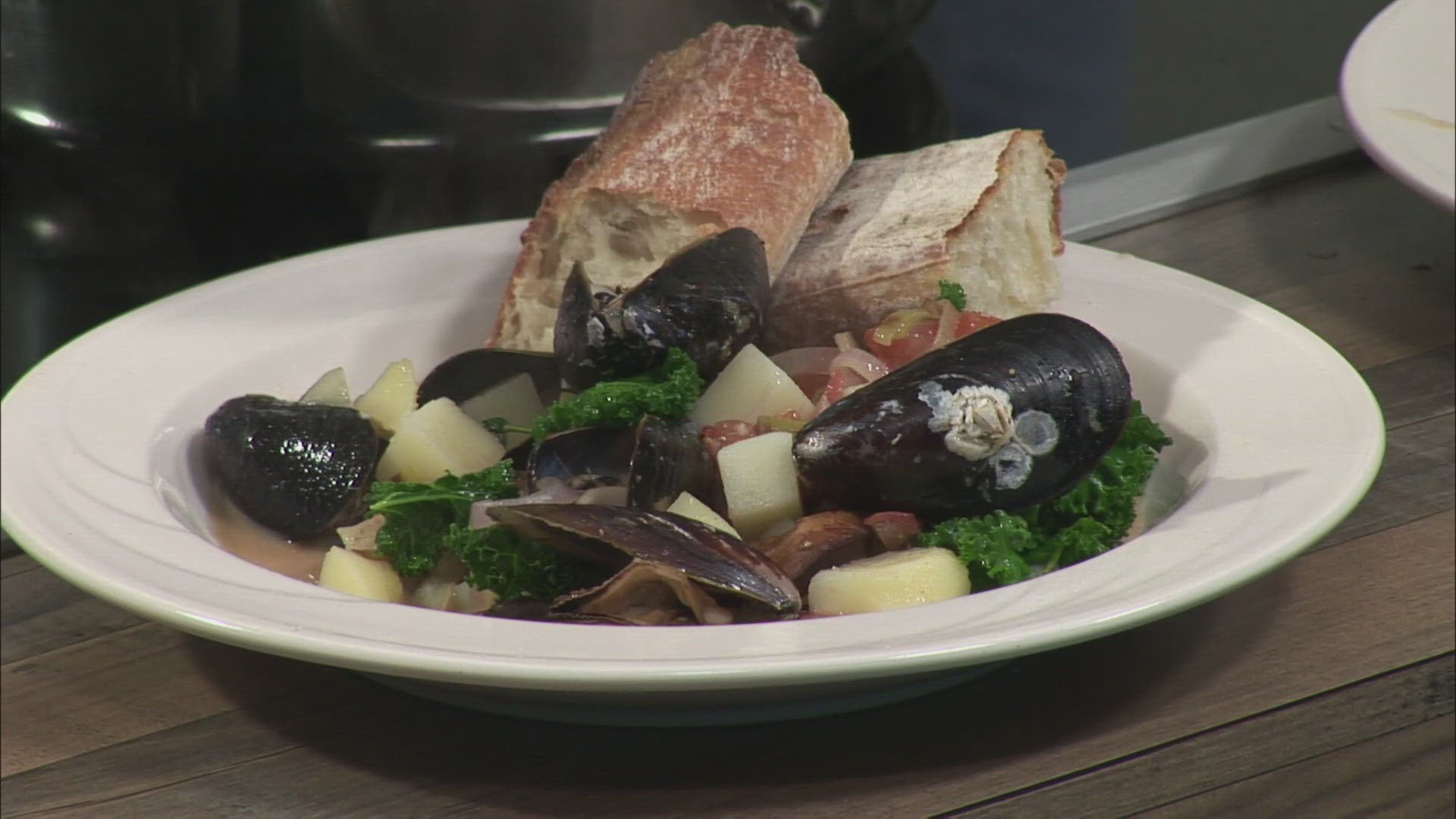 Chef David Turin shares his recipe for haddock and mussels.