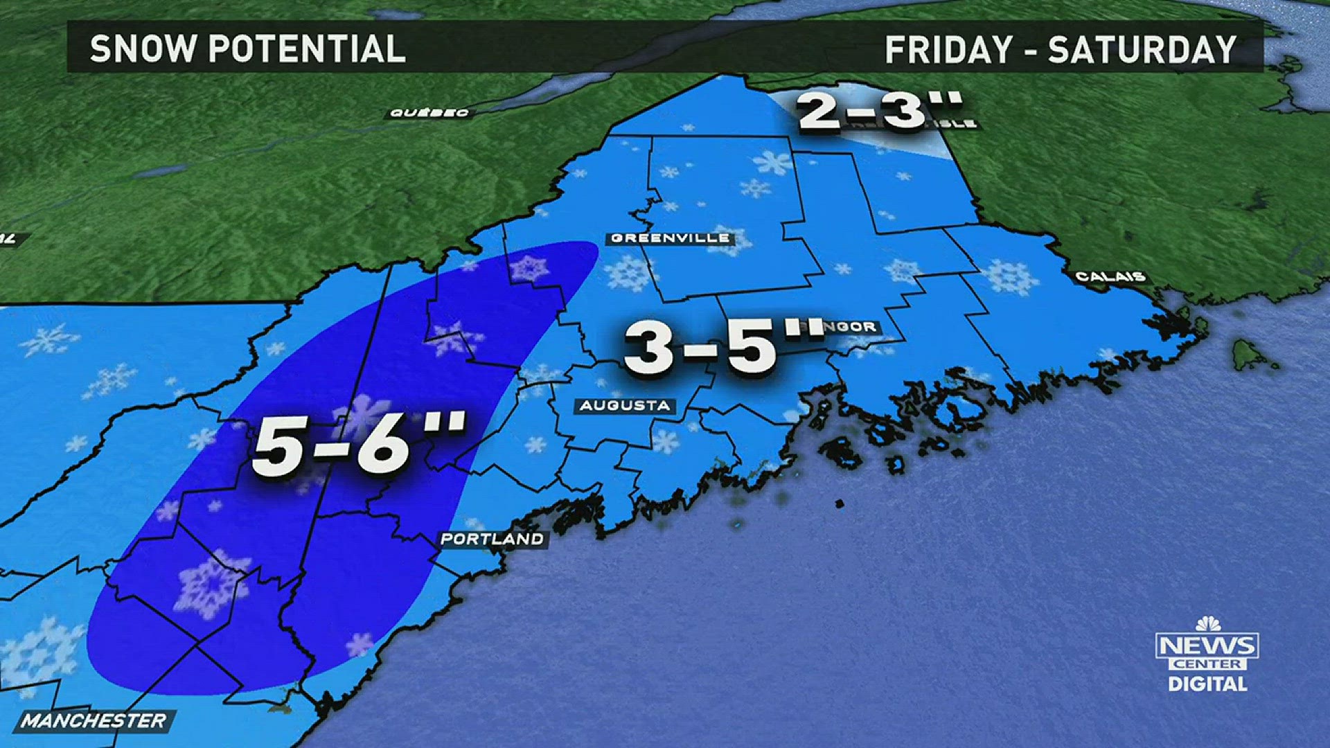 Winter weather hitting Maine during the busiest holiday weekend of the year. Check out the timeline video of weather conditions