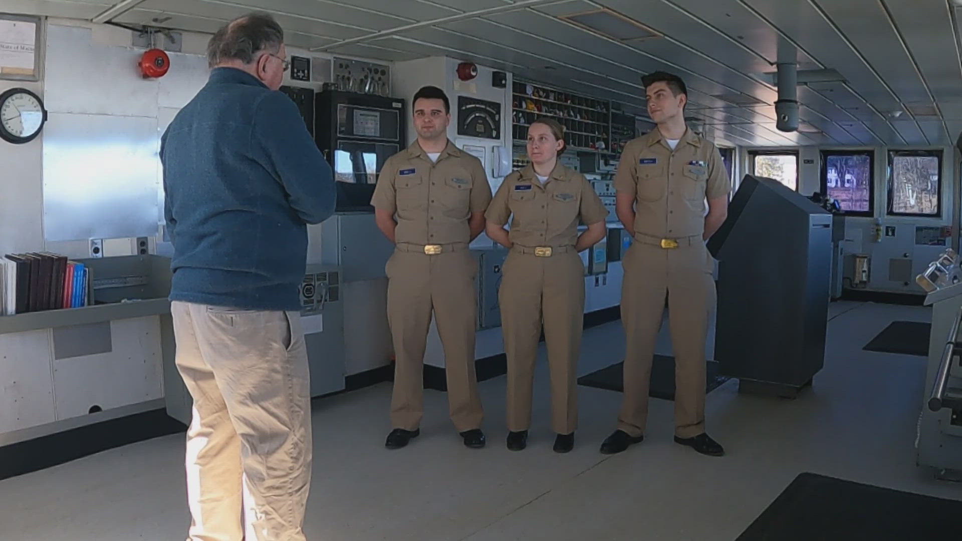 The school will receive a new and updated ship to train cadets at sea.
