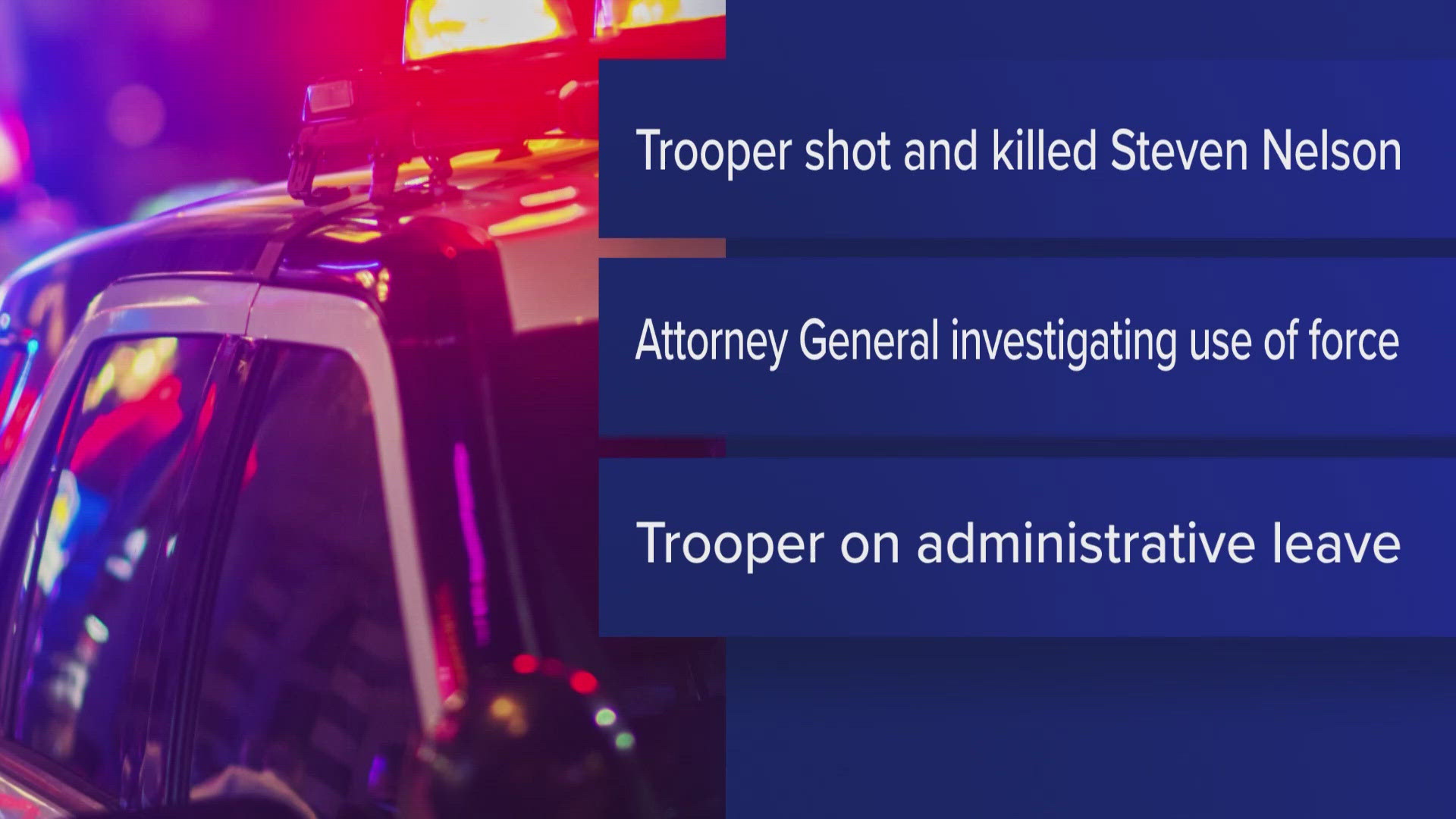 The man reportedly pointed his gun at a state police trooper, who in turn shot the man, according to the Maine Department of Public Safety.