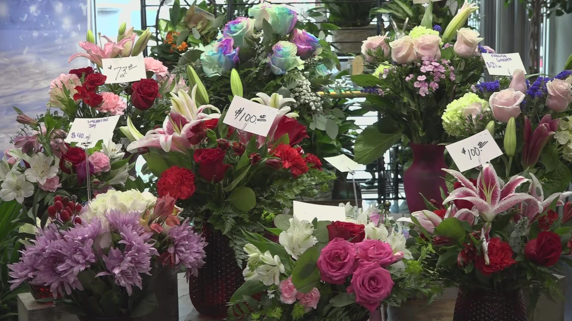 Bangor Floral owner Joseph Langlois said the supply chain issues are even affecting the floral industry this year, causing a flower shortage.