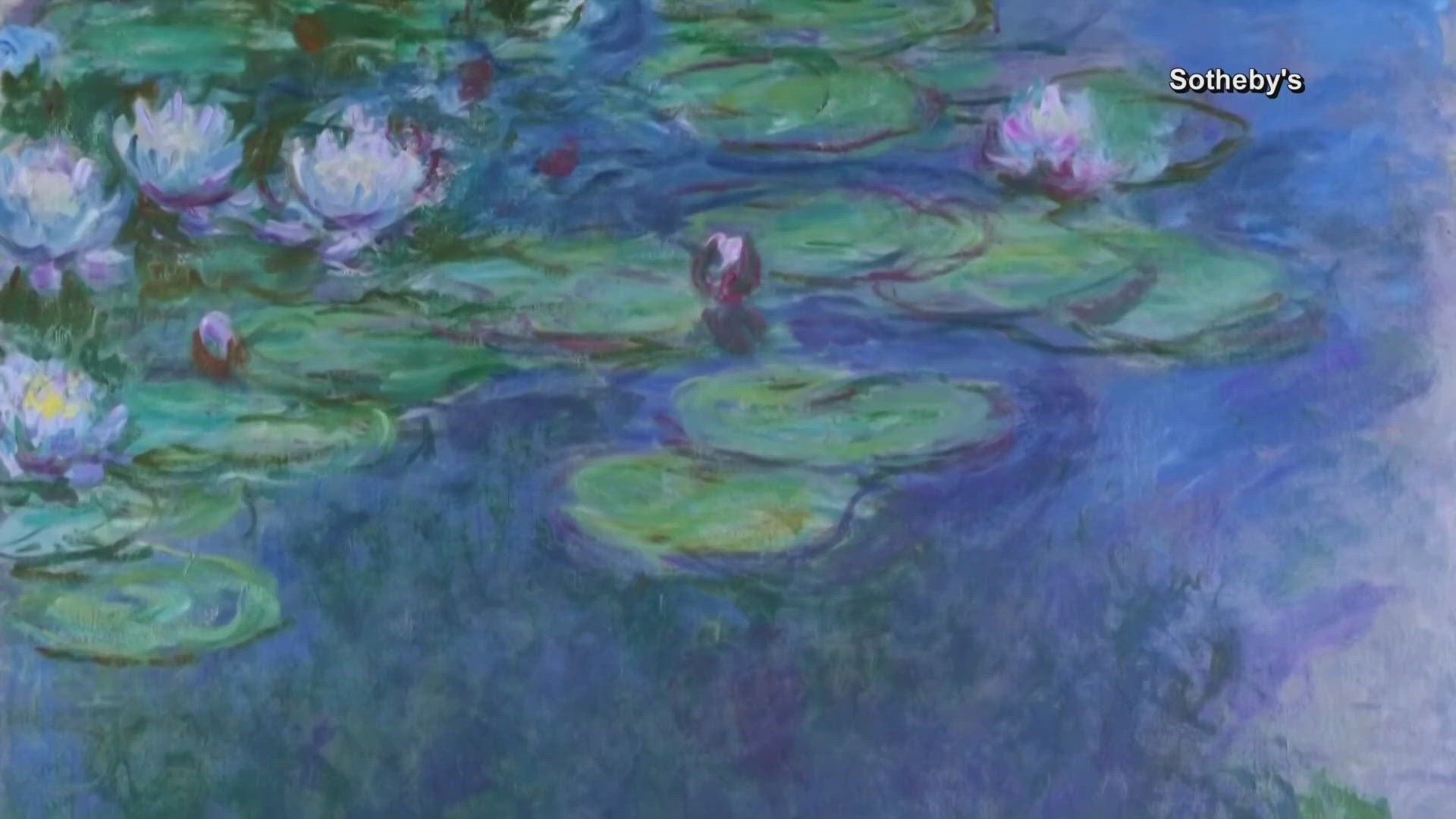 The painting is called "Nympheas" and is from Monet's "Water Lilies" series. Bids started at $40 million and sold less than 20 minutes later for $59 million.