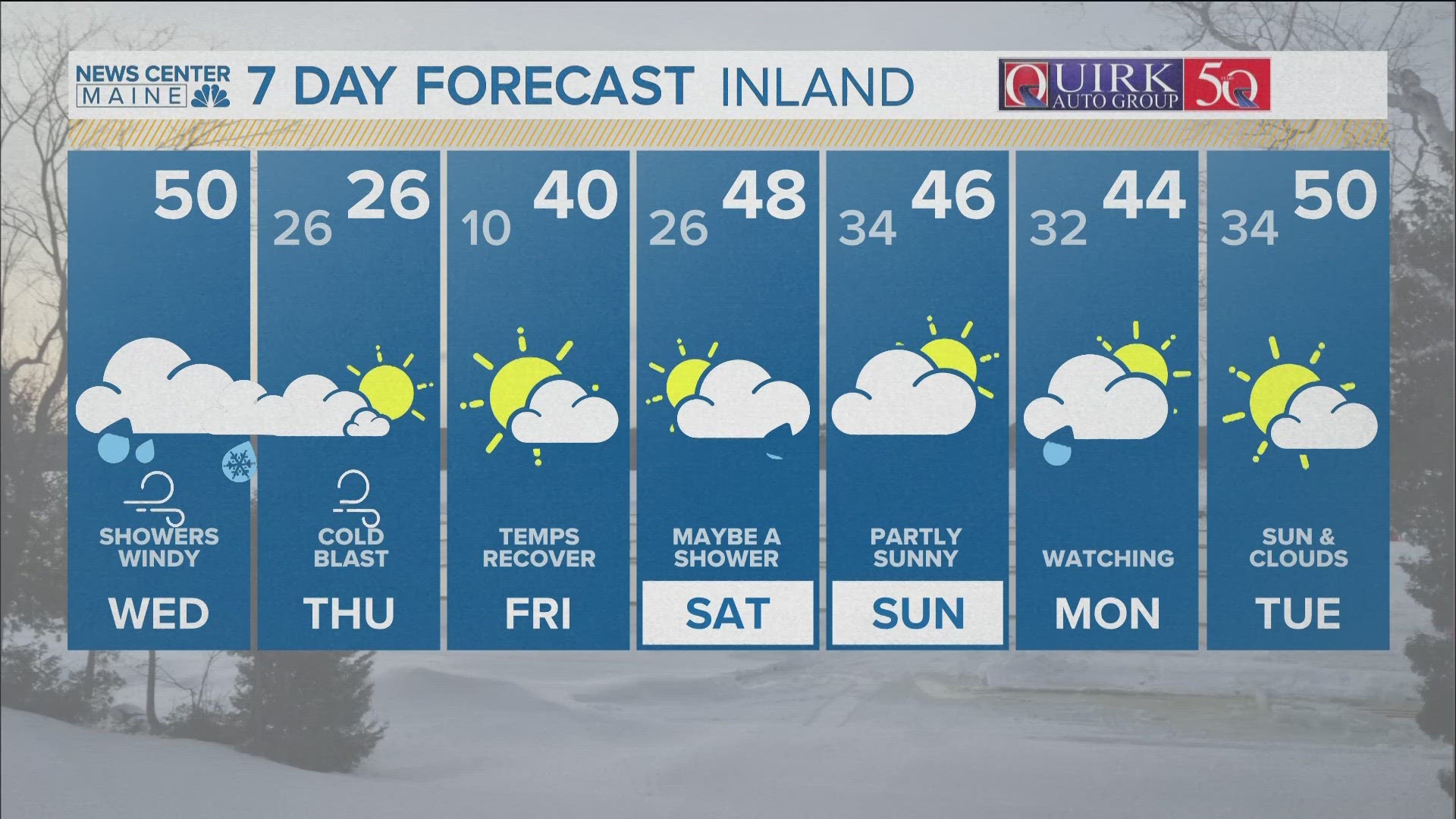 NEWS CENTER Maine Weather Video Forecast: UPDATE Wednesday, February 28, 2024. 4:30 am