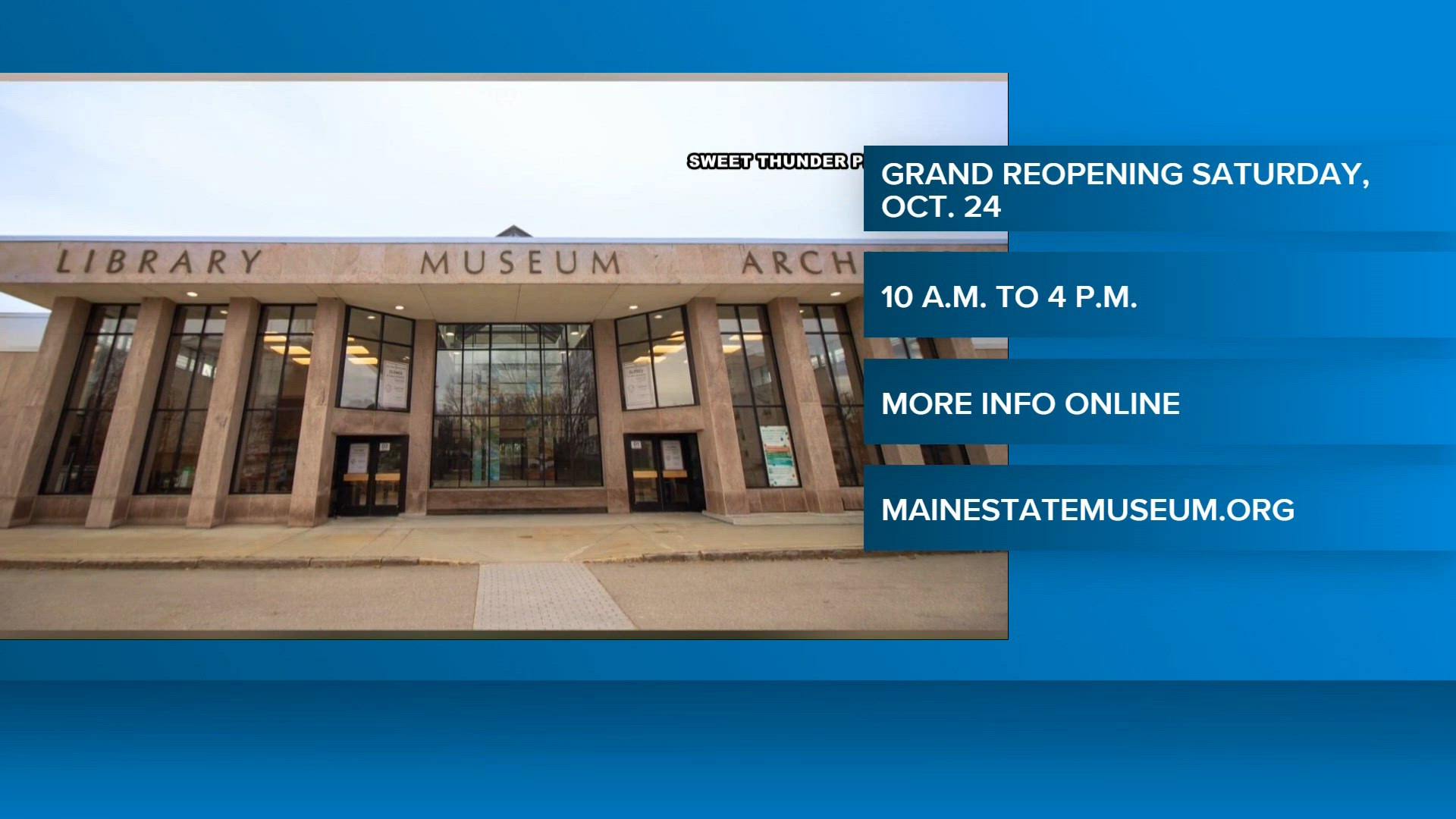 Through With Maine State Museum to reopen Saturday with free admission through 2026 ...