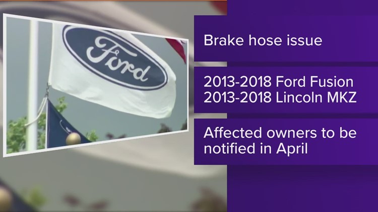 Ford recalls 1.5 million vehicles to fix brake hoses and wiper arms