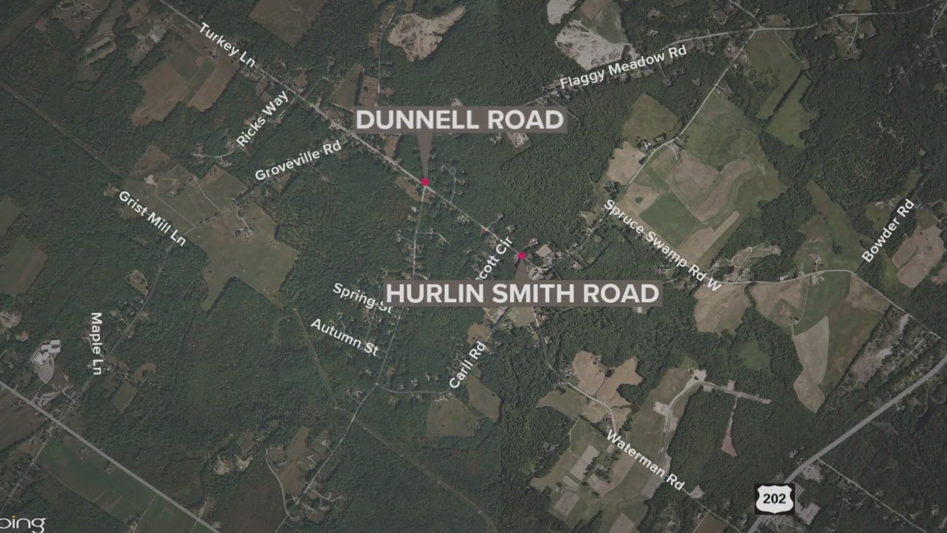 A large police presence was seen last night in the area of Waterman Road and Green Acres Drive.