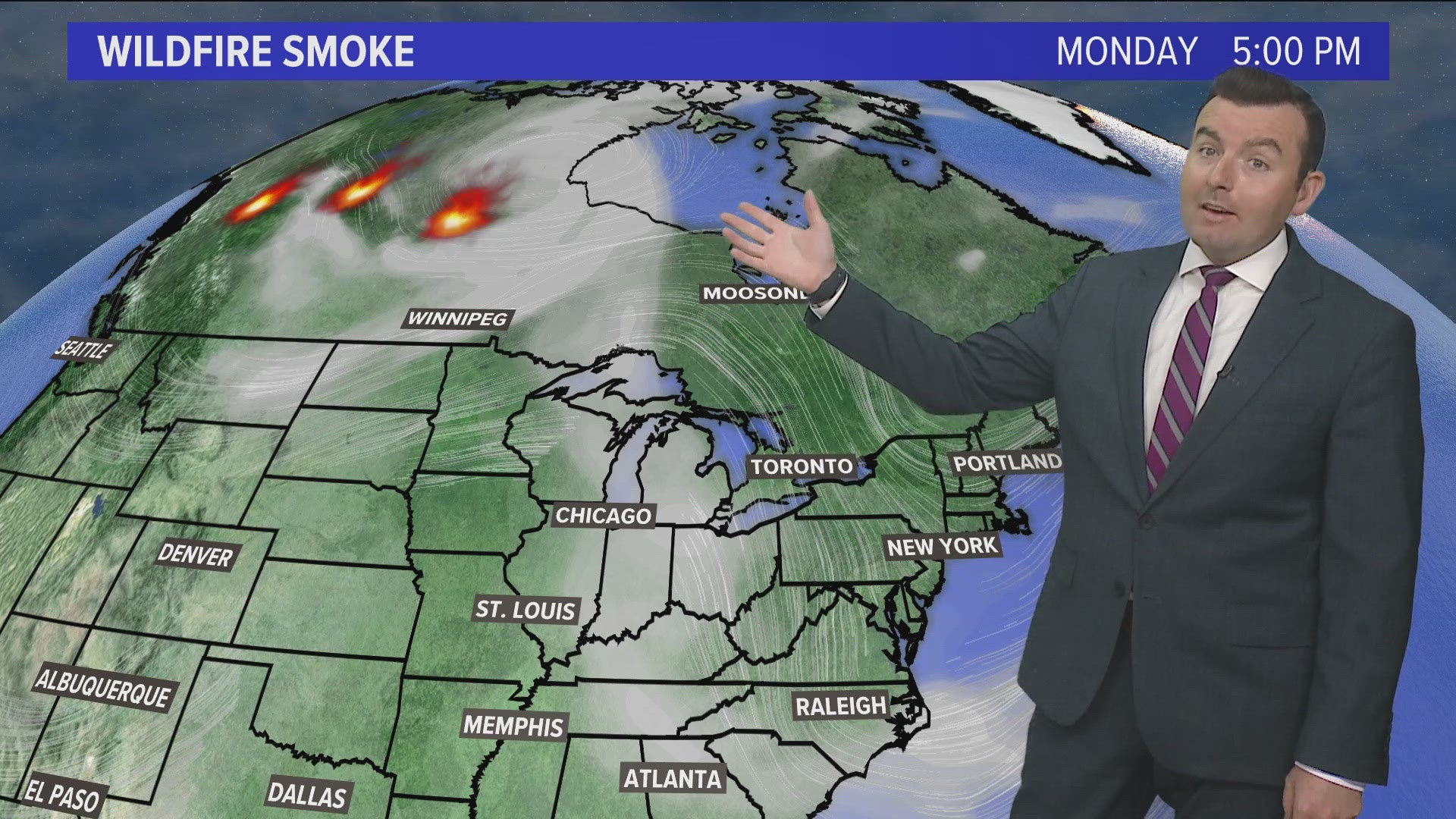 Canadian wildfires impact air quality Midwest, but Maine clear this ...