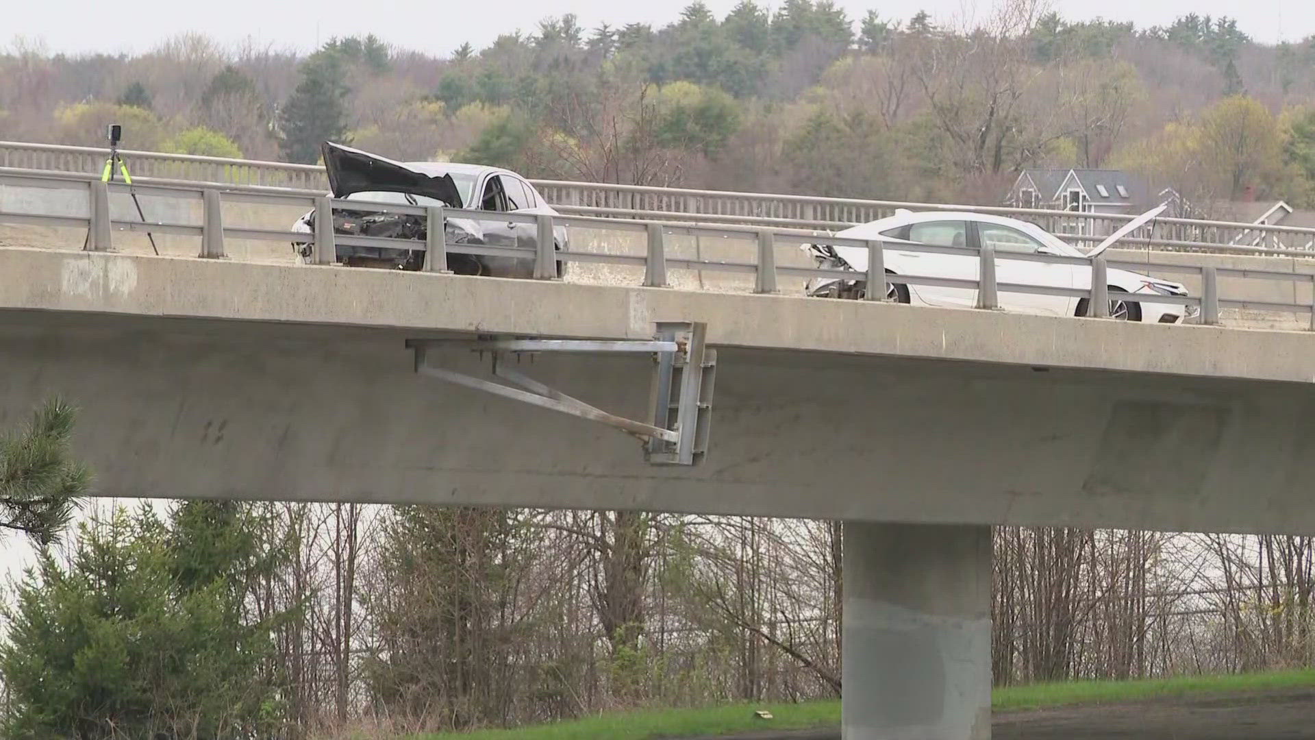 Police confirmed that the southbound exit was closed Monday morning due to the crash. The exit reopened around 1 p.m.
