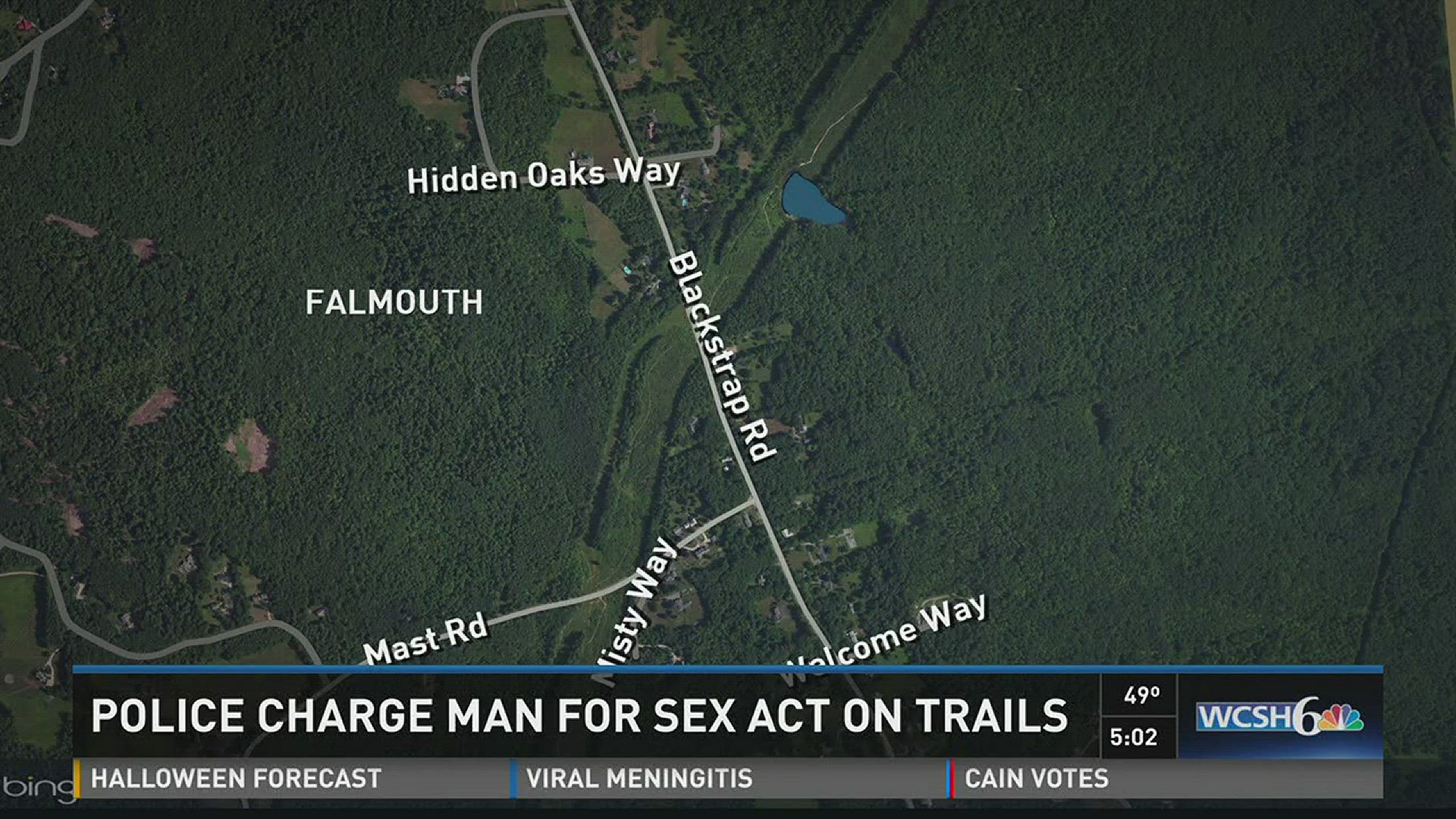 Police charge man for sex act on trails