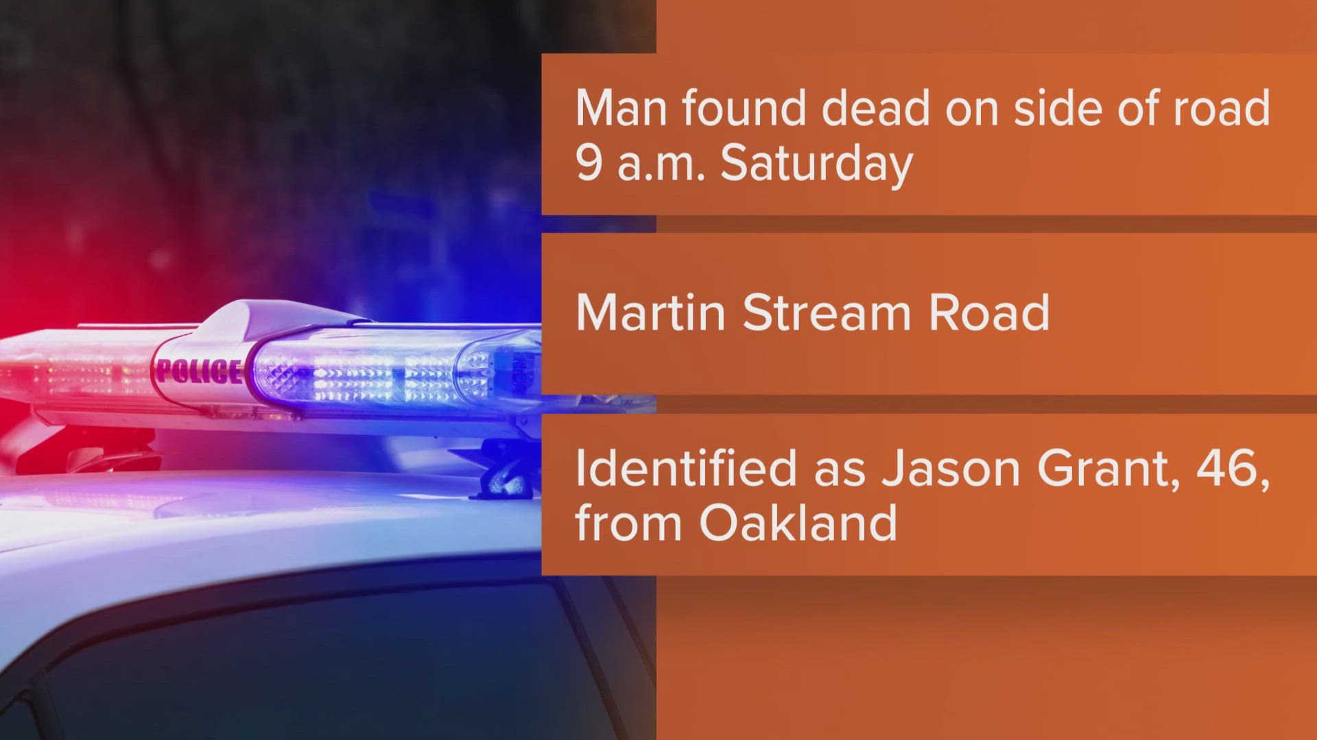 Oakland man found dead along the side of the road in Fairfield on ...