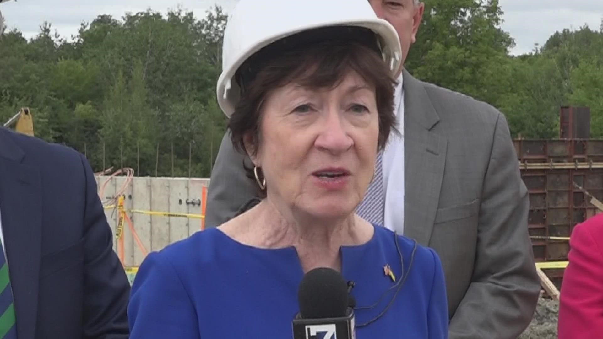 The senator visited Eastern Maine Medical Center and Acadia Hospital on Wednesday as she works to invest nearly $3.2 million in the facilities.