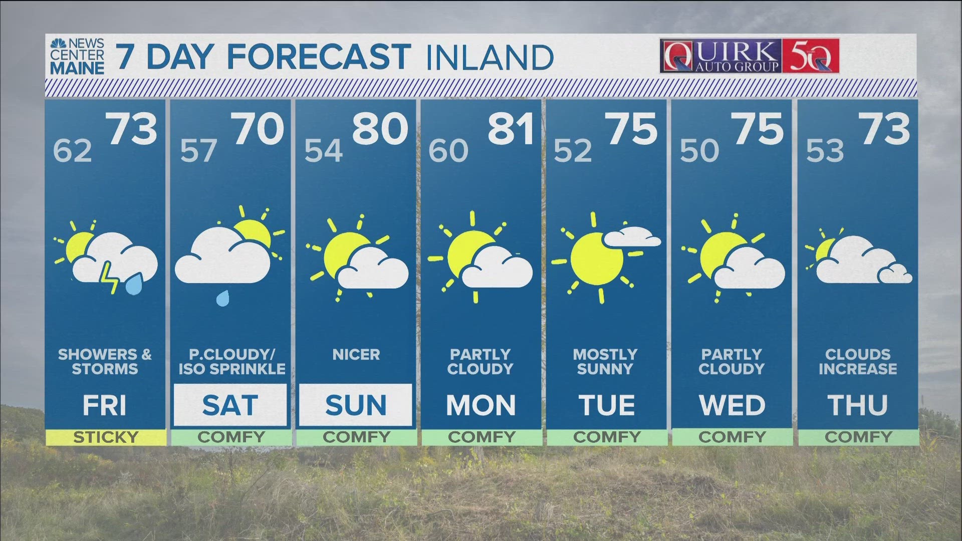 NEWS CENTER Maine Weather Video Forecast UPDATED: 4 p.m. Thursday, Aug. 17.