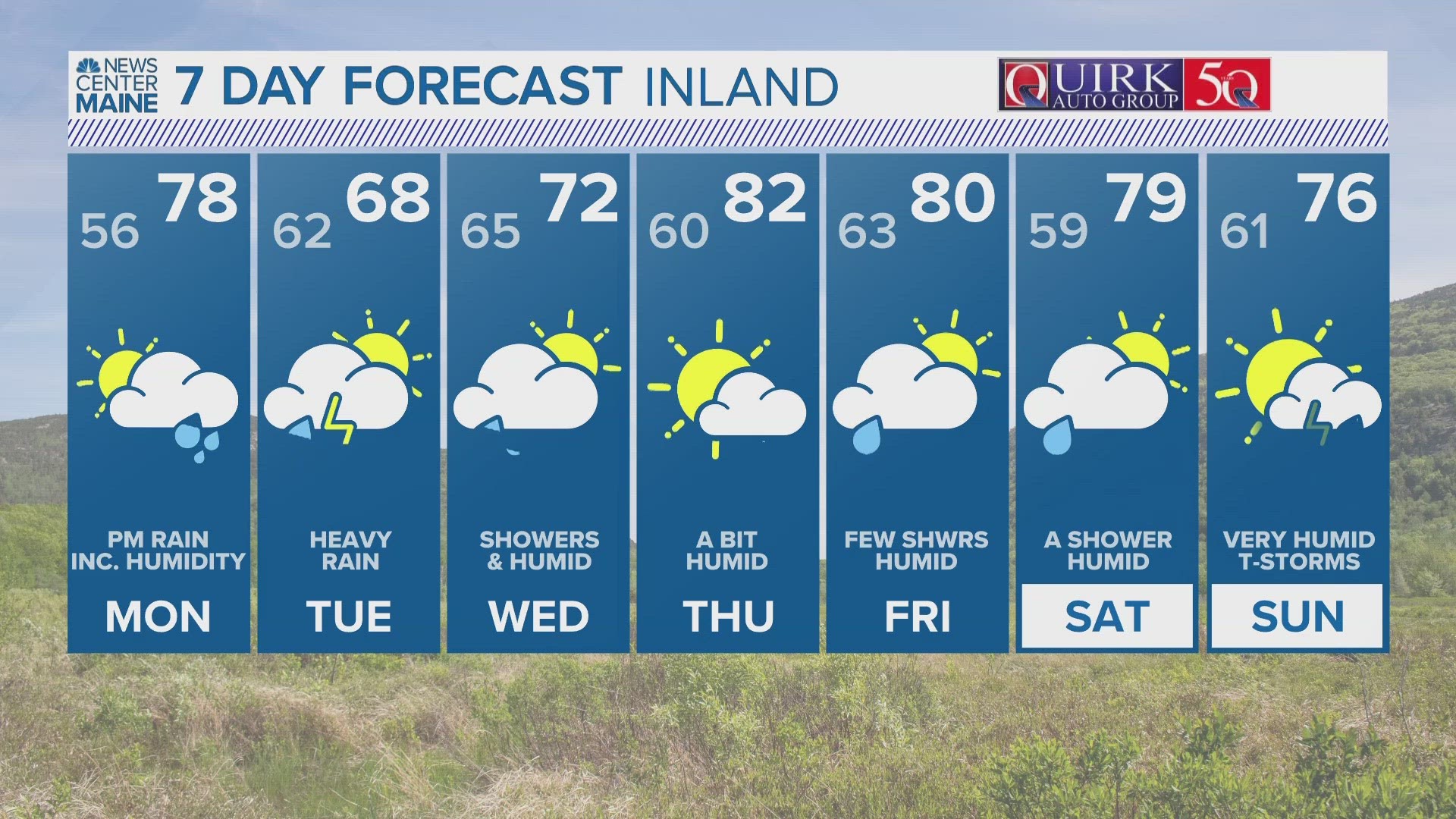 NEWS CENTER Maine Weather Video Forecast UPDATED 6pm Sunday, August 6th, 2023