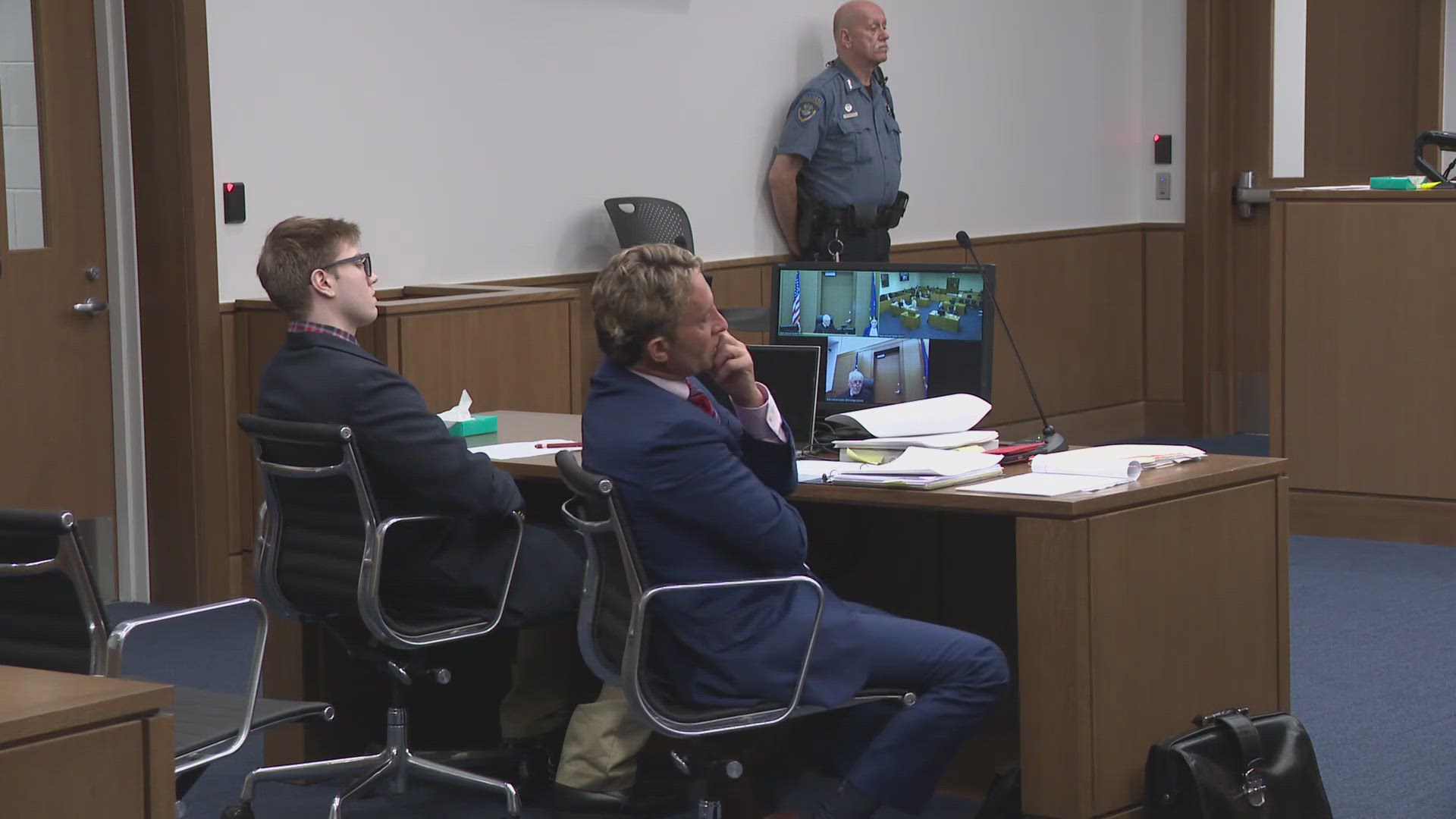 A lawyer for Andrew Huber-Young of Wells argues police withheld critical information during questioning, compromising his rights.