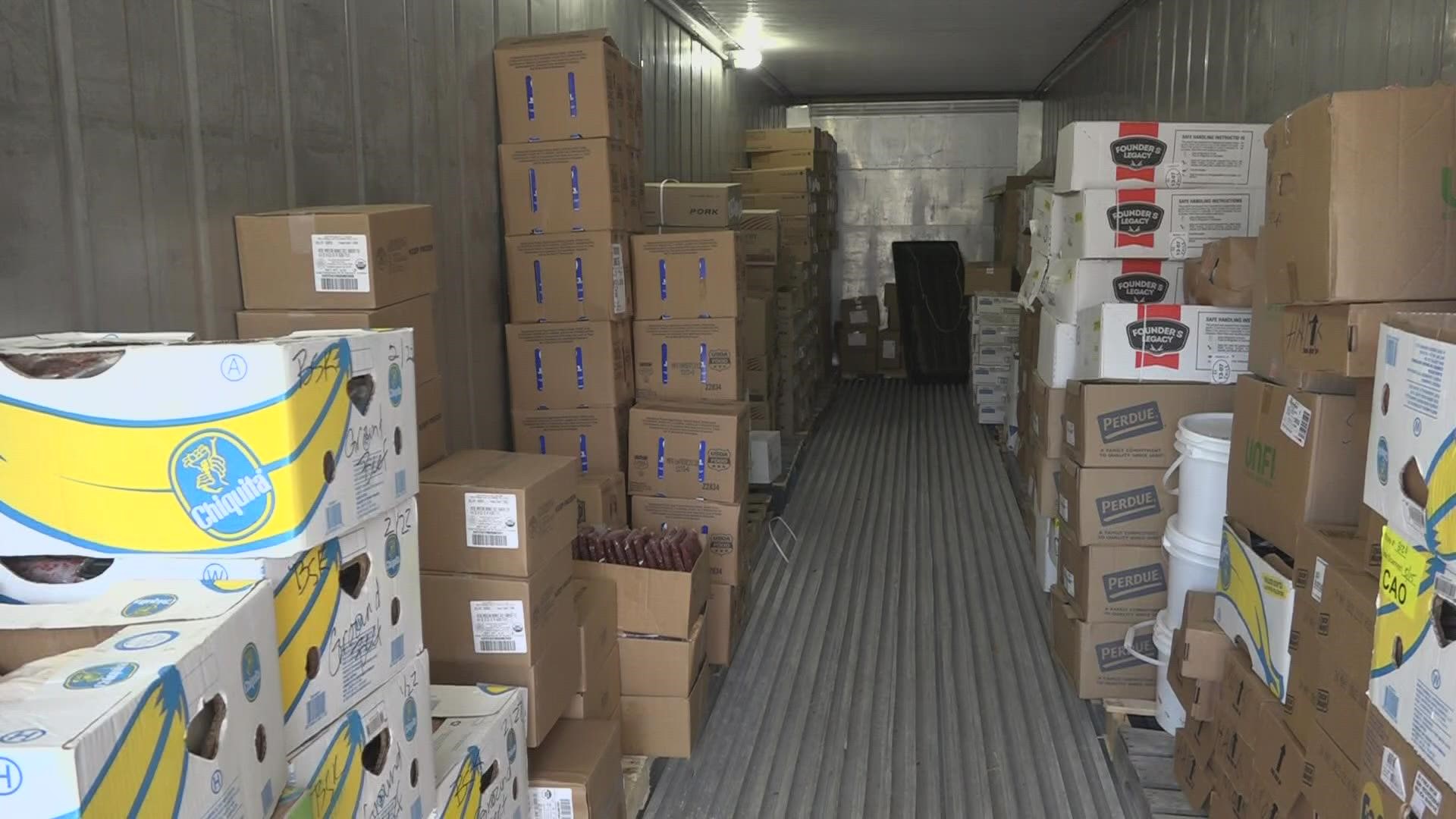 The storage units were made possible through a Good Shepherd Food Bank $60,000 donation to the Belfast Soup Kitchen.
