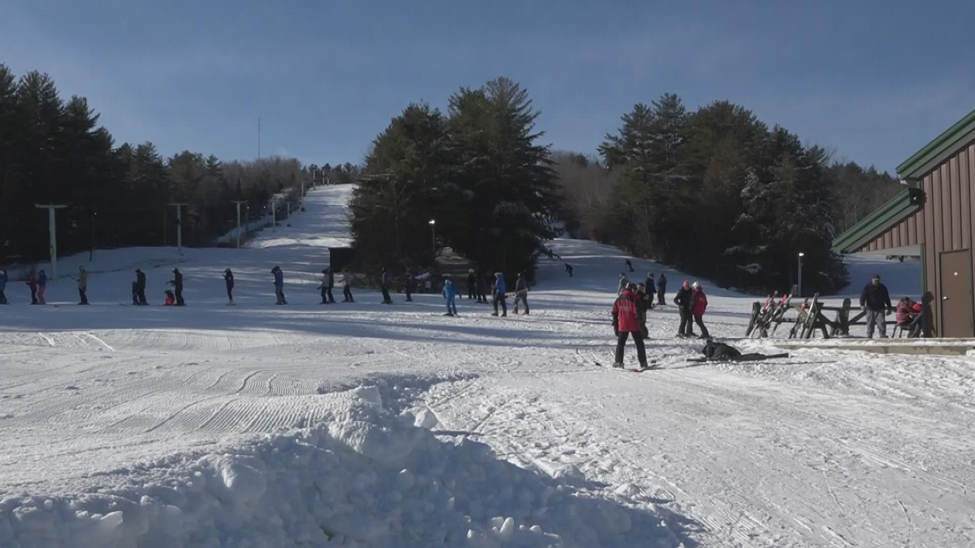 Co-owner Bill Whitcomb said temperatures, humidity made snowmaking difficult.
