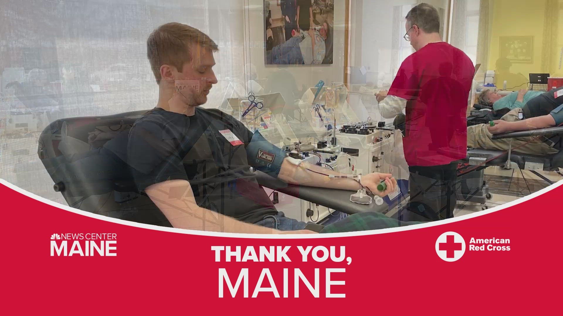 Thanks to the generosity of Mainers during the Red Cross Blood Drive, 200 units of blood were donated, saving up to 600 lives! Thank you, Maine.