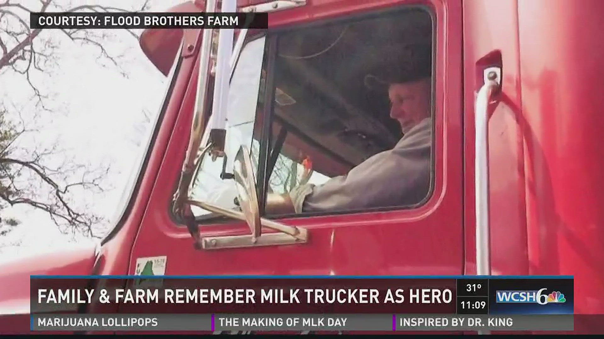 Milk truck driver remembered after fatal sacrifice.