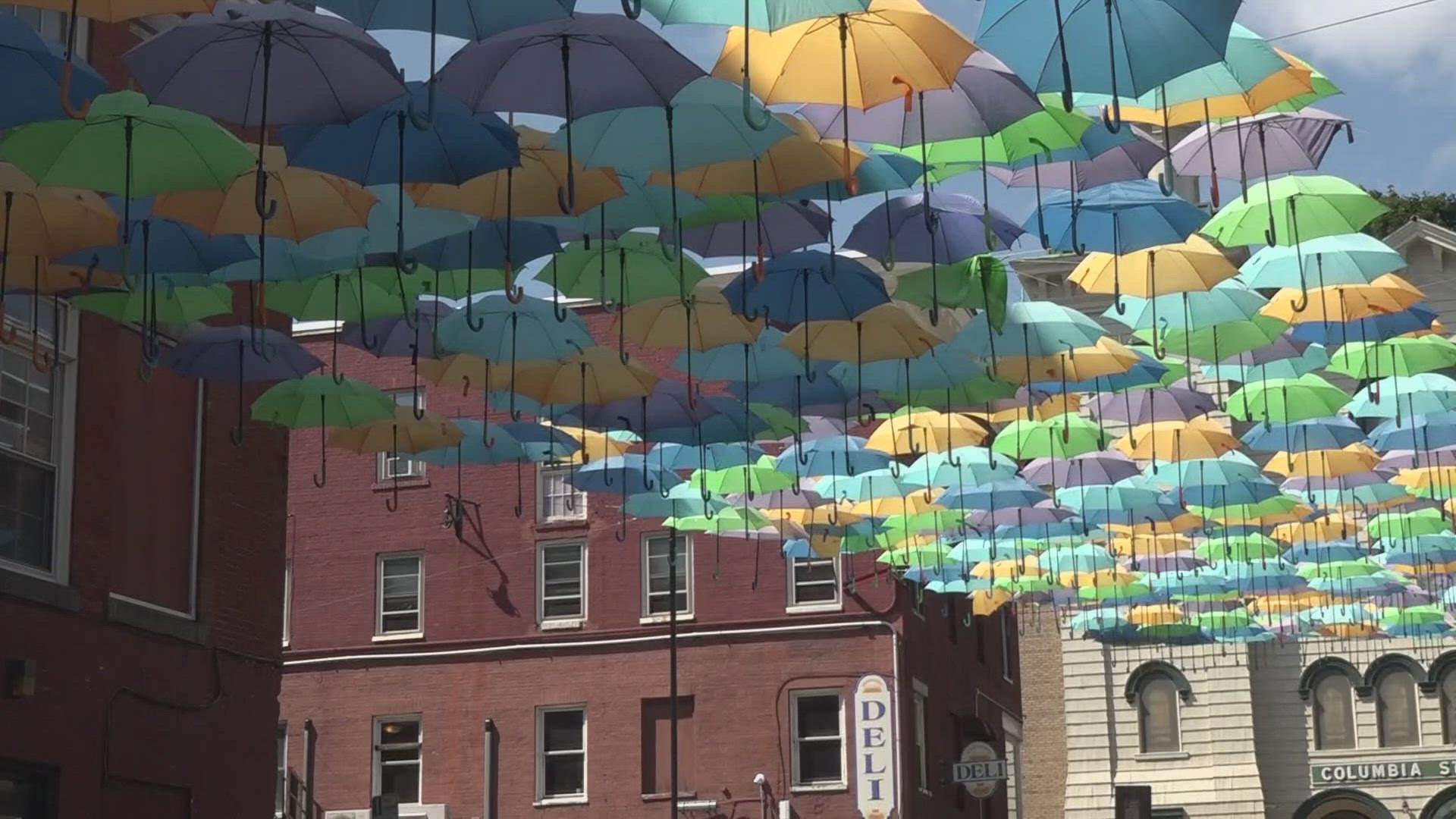 Back for its second year, the Umbrella Sky Project is drawing more people to local businesses.