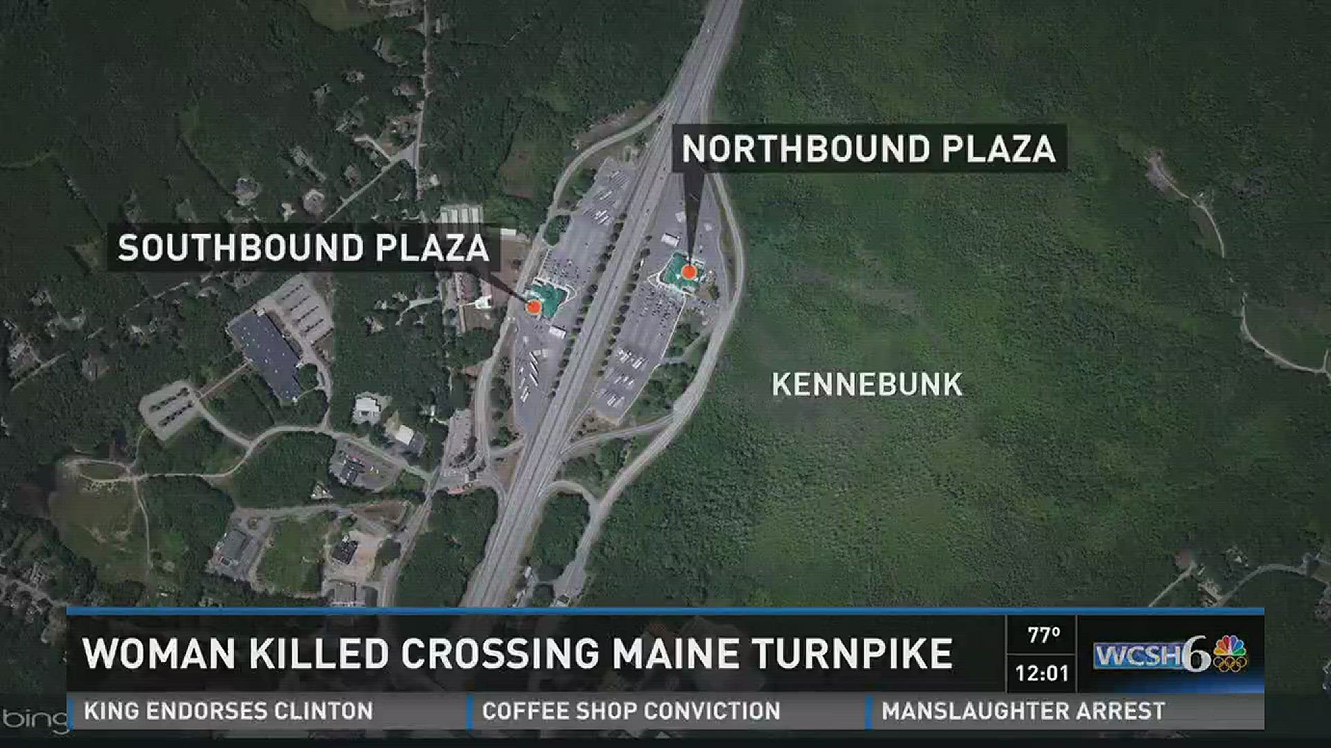 Woman killed crossing Maine Turnpike