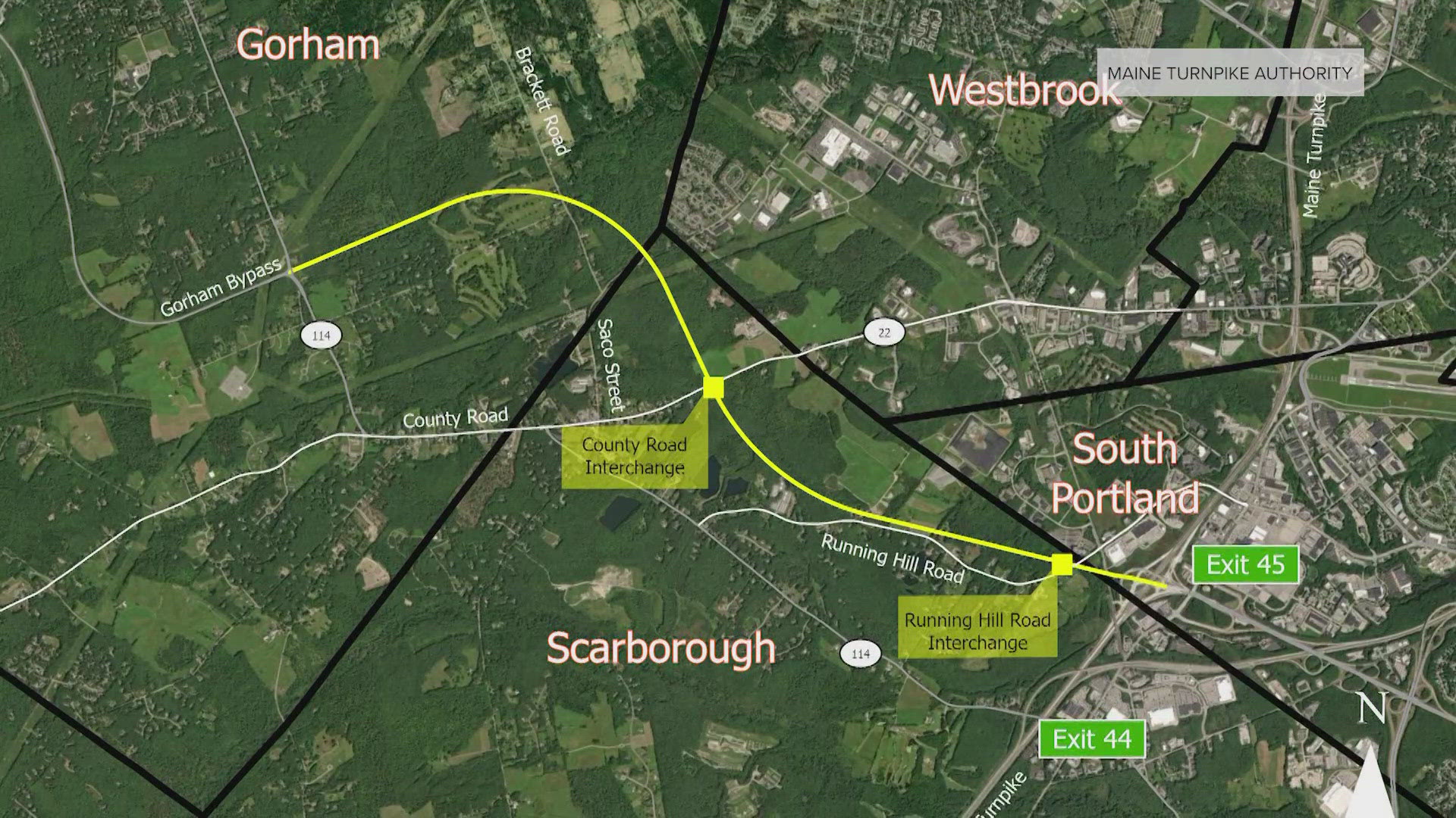 The Maine Turnpike Authority announced their plans to build a connector route in Gorham to help ease traffic from Greater Portland into the western suburbs.