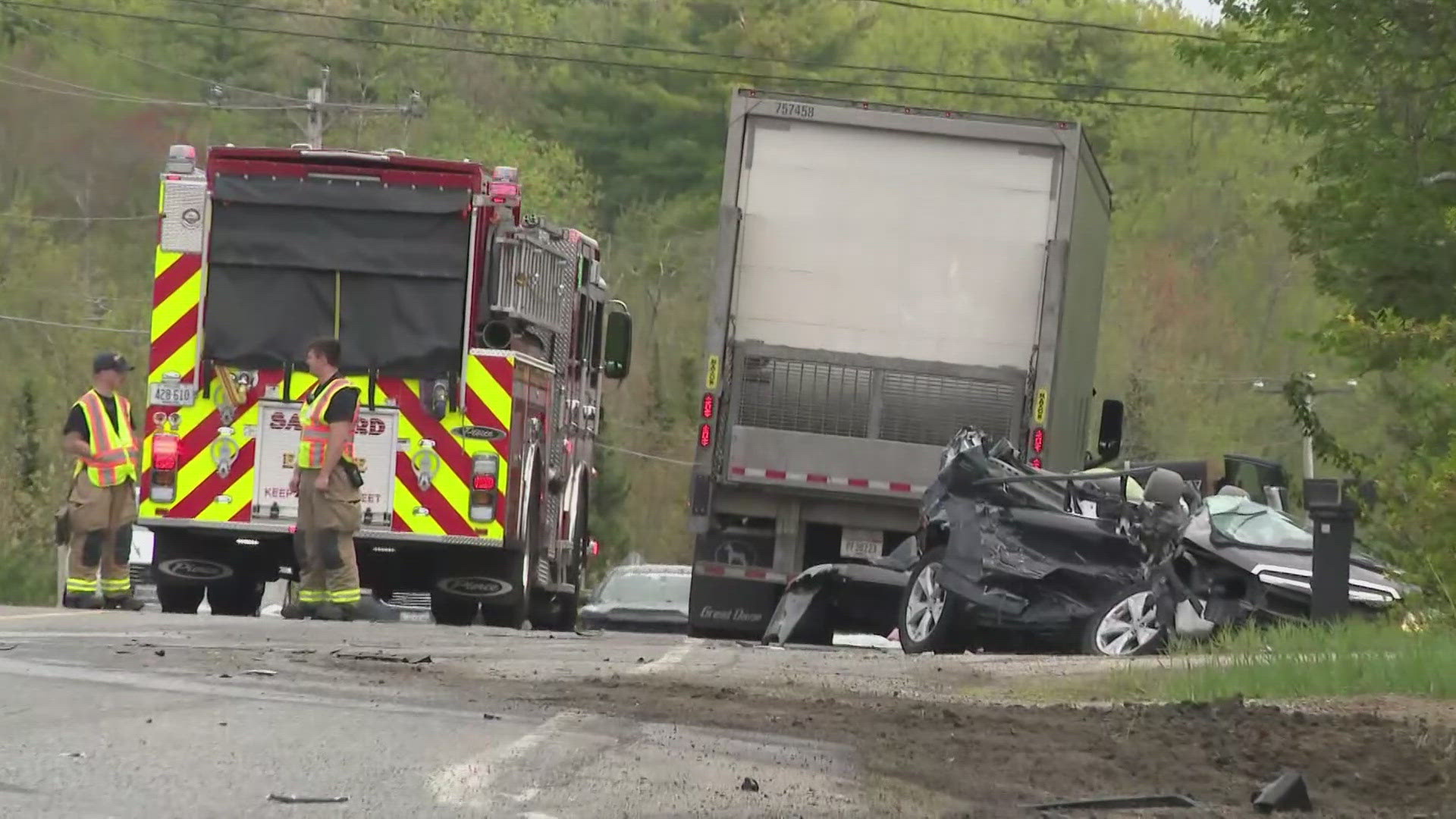 The crash happened in front of the Harry's Convenience Store at 437 Alfred Road.