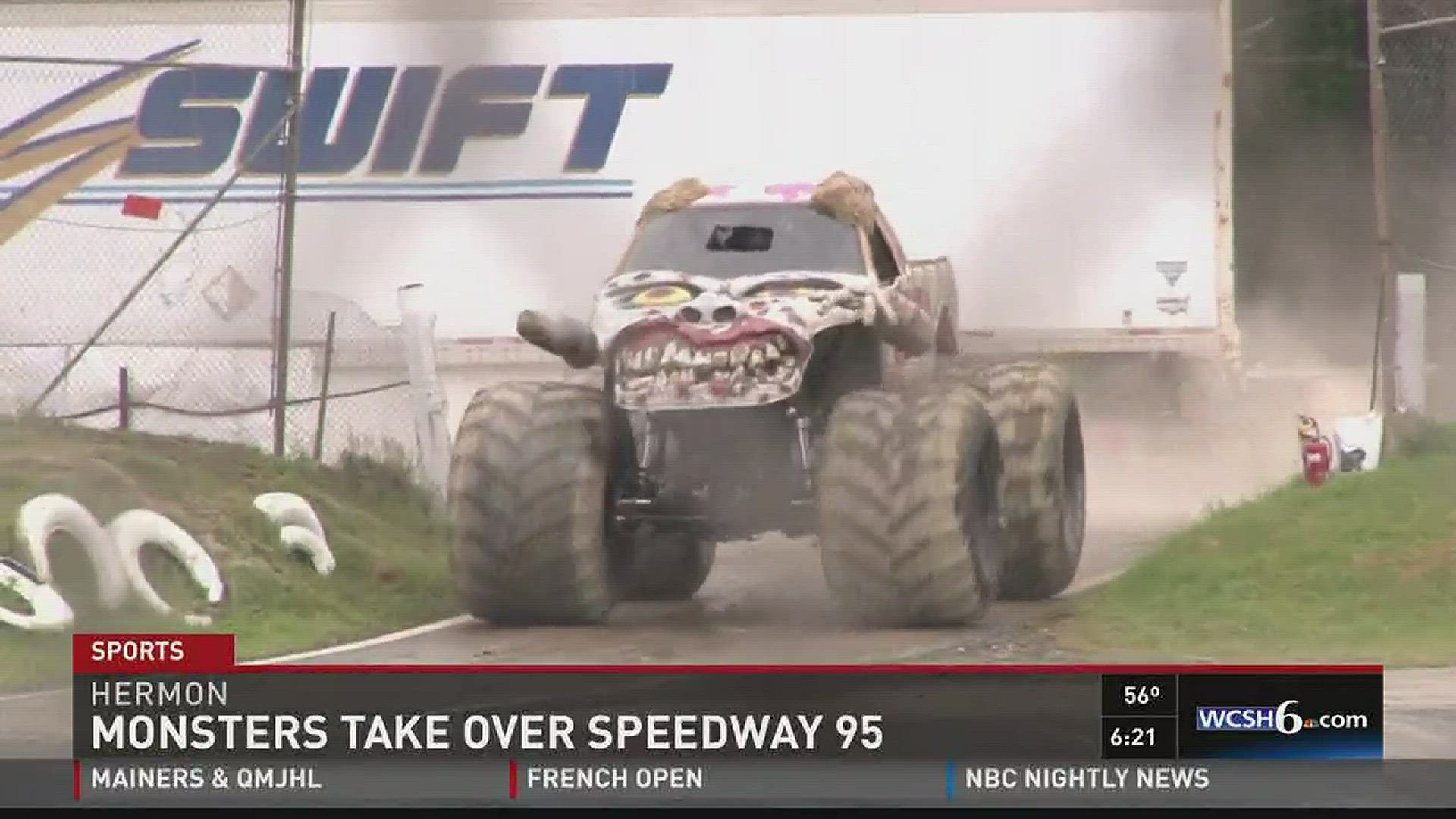 Eight monster trucks performed tricks and stunts this past weekend.