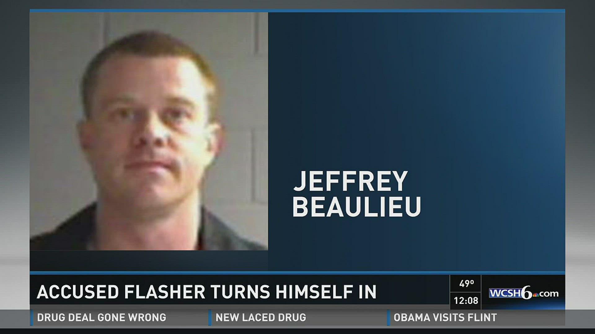 32 year-old Jeffrey Beaulieu accused of exposing himself to a 14-year-old girl at a pizza restaurant.