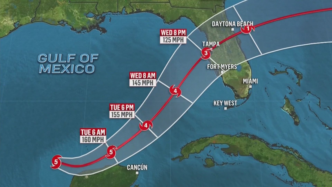 Hurricane Milton: White House ramps up federal response ahead of ...