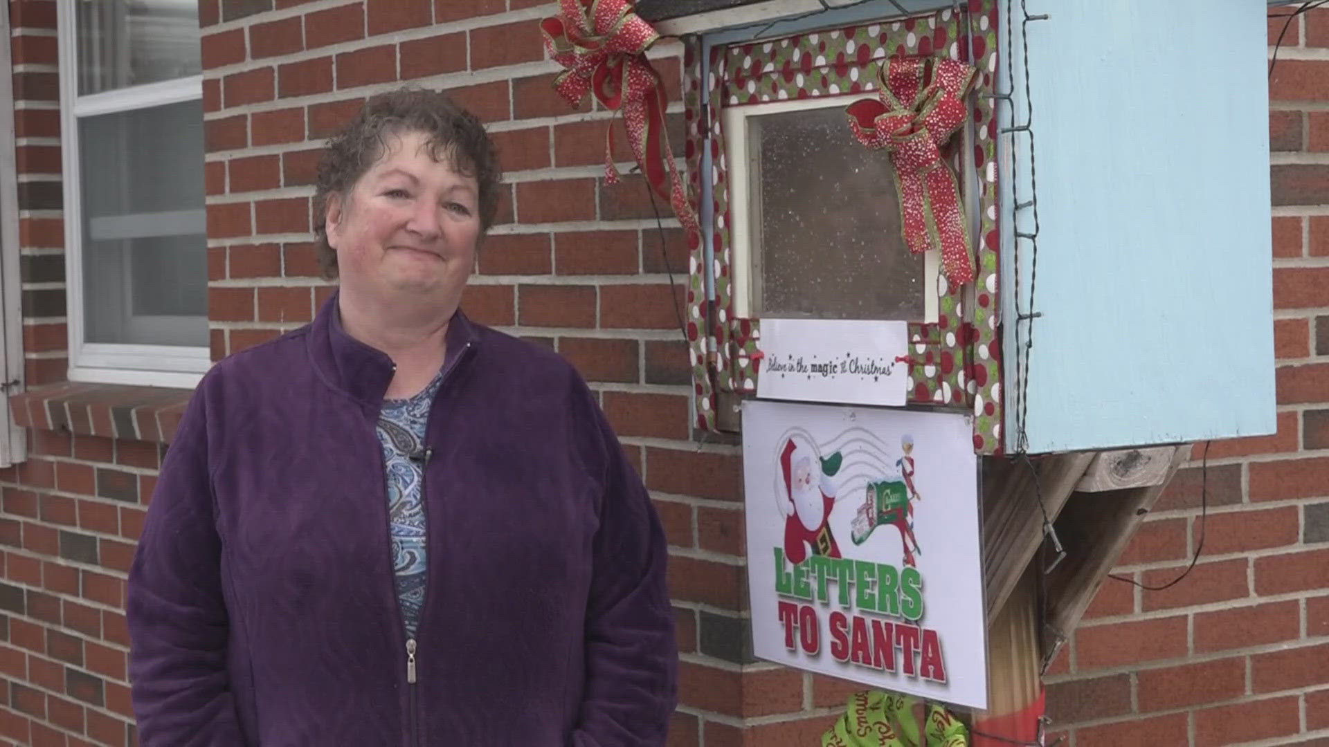 There's a mailbox right outside the Chelsea town office where children in the community can drop off their letters to Santa.