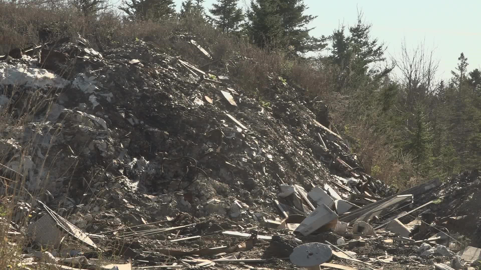 There's a pile of lead-contaminated ash that's been building up for over 30 years, according to Deer Isle's town manager.