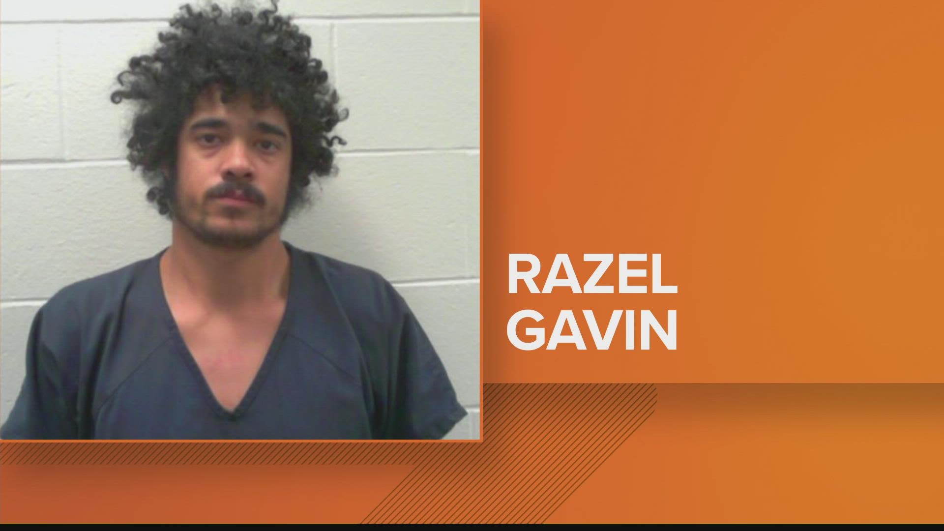 Razel M. Gavin, 24, allegedly abducted the teen from a parking lot and repeatedly assaulted her, police said.
