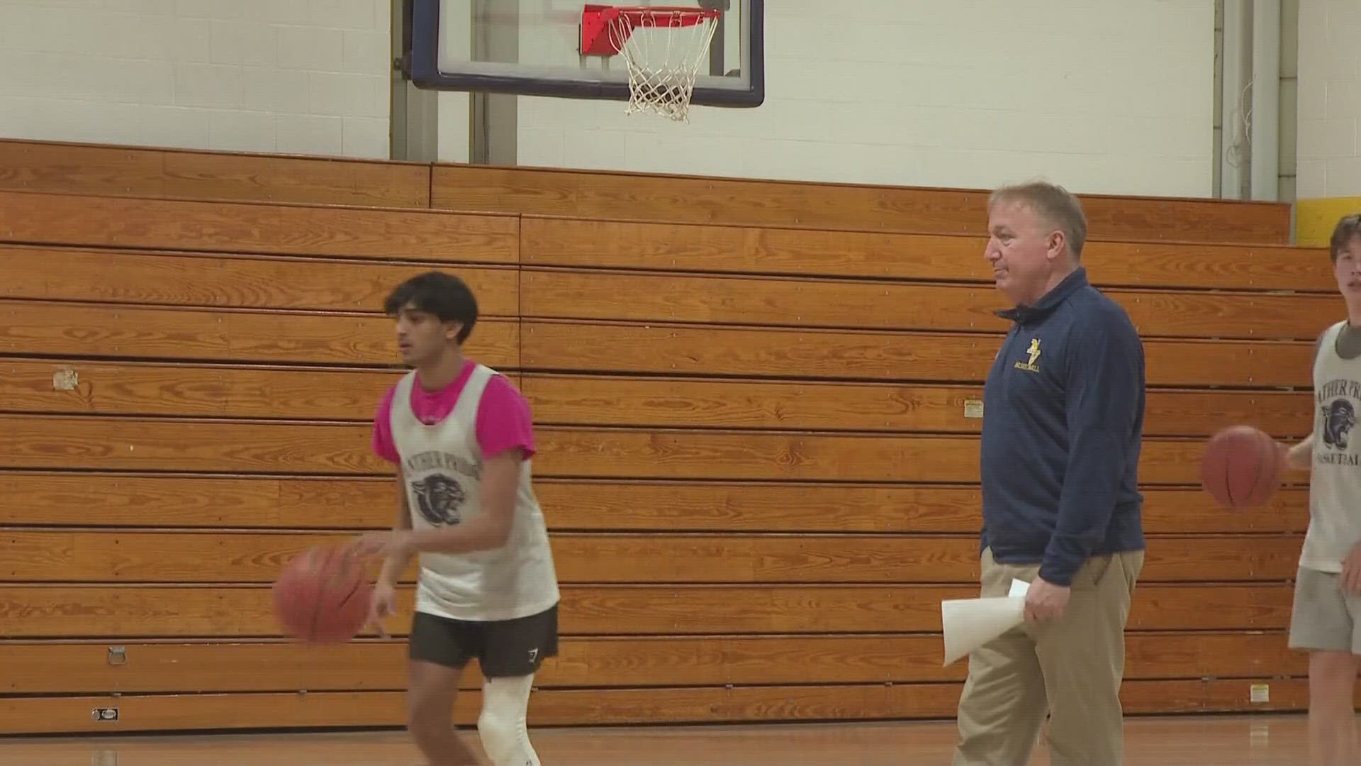 Boys varsity basketball coach Nick DePatsy earned his 400th career win this season, putting him in elite company of Maine coaches.