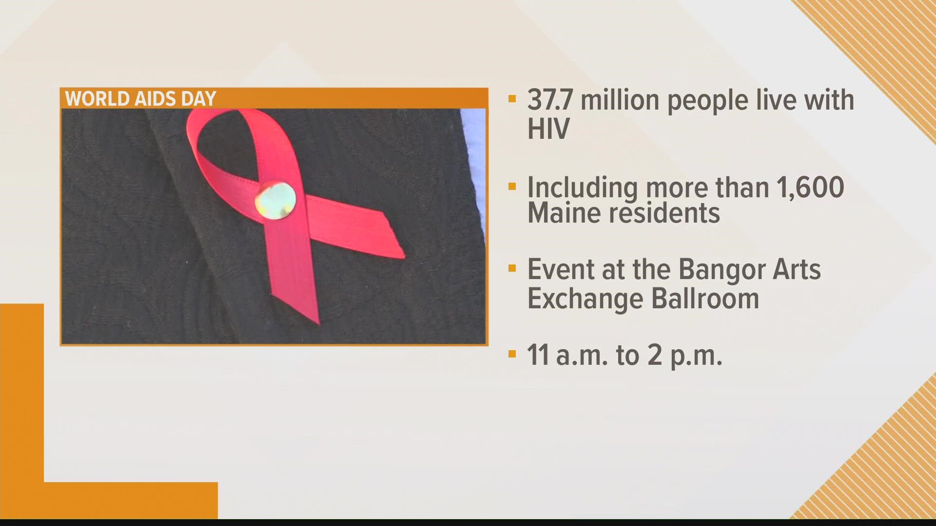 Health Equity Alliance in Bangor and the Frannie Peabody Center in Portland will each hold public events to commemorate World AIDS Day