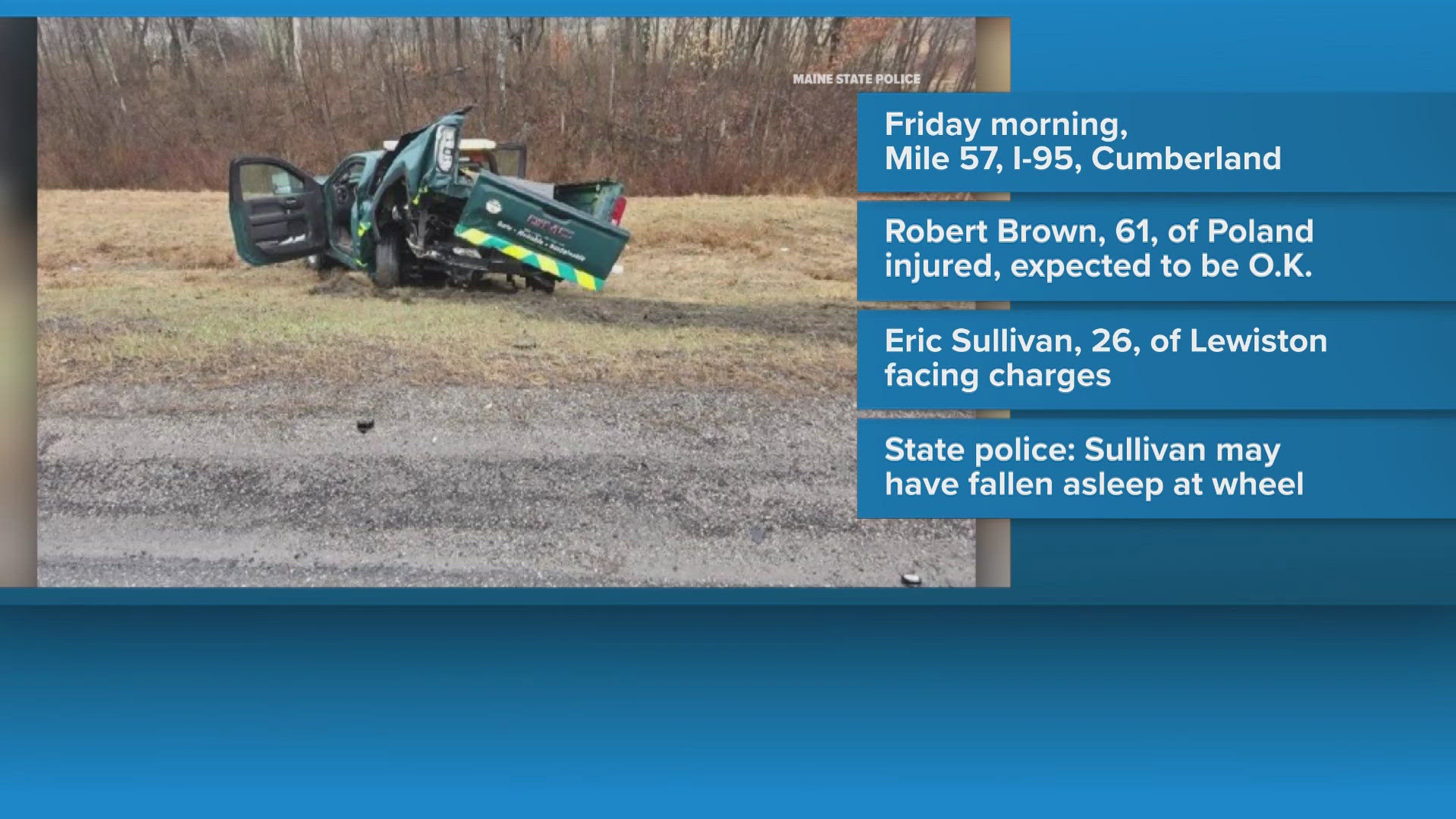 Maine driver cited after crash injures turnpike worker on I-95 ...