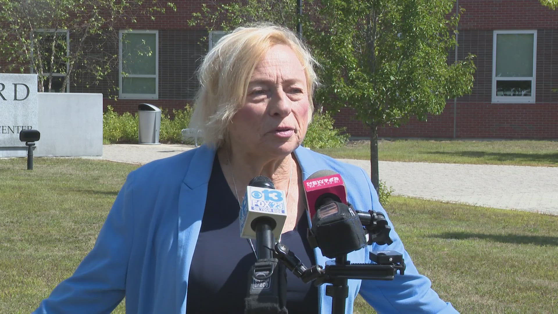 Gov. Janet Mills toured the Sanford Regional Technical Center in a visit meant to highlight investments made through her signature jobs plan. 