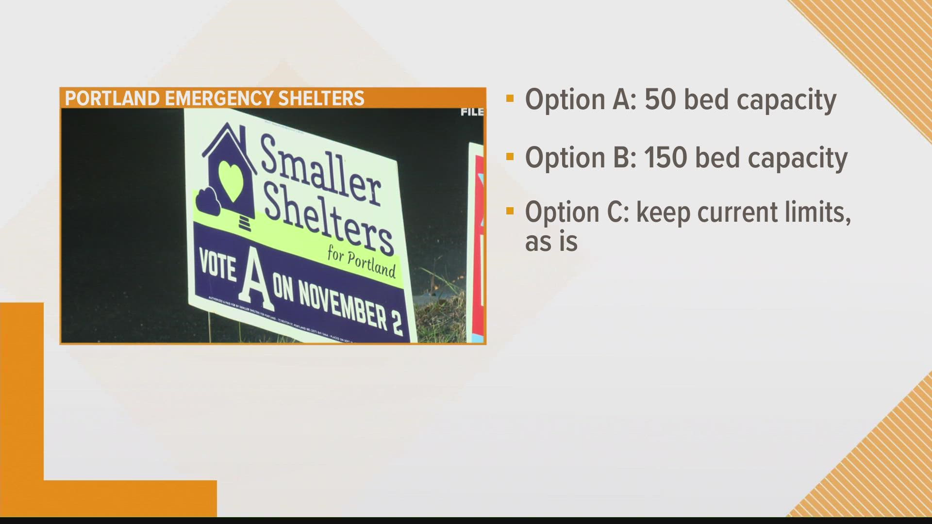 Smaller Shelters for Portland wants to cap new emergency homeless shelters in the city at 50 people. The Portland City Council is proposing a cap of 150.