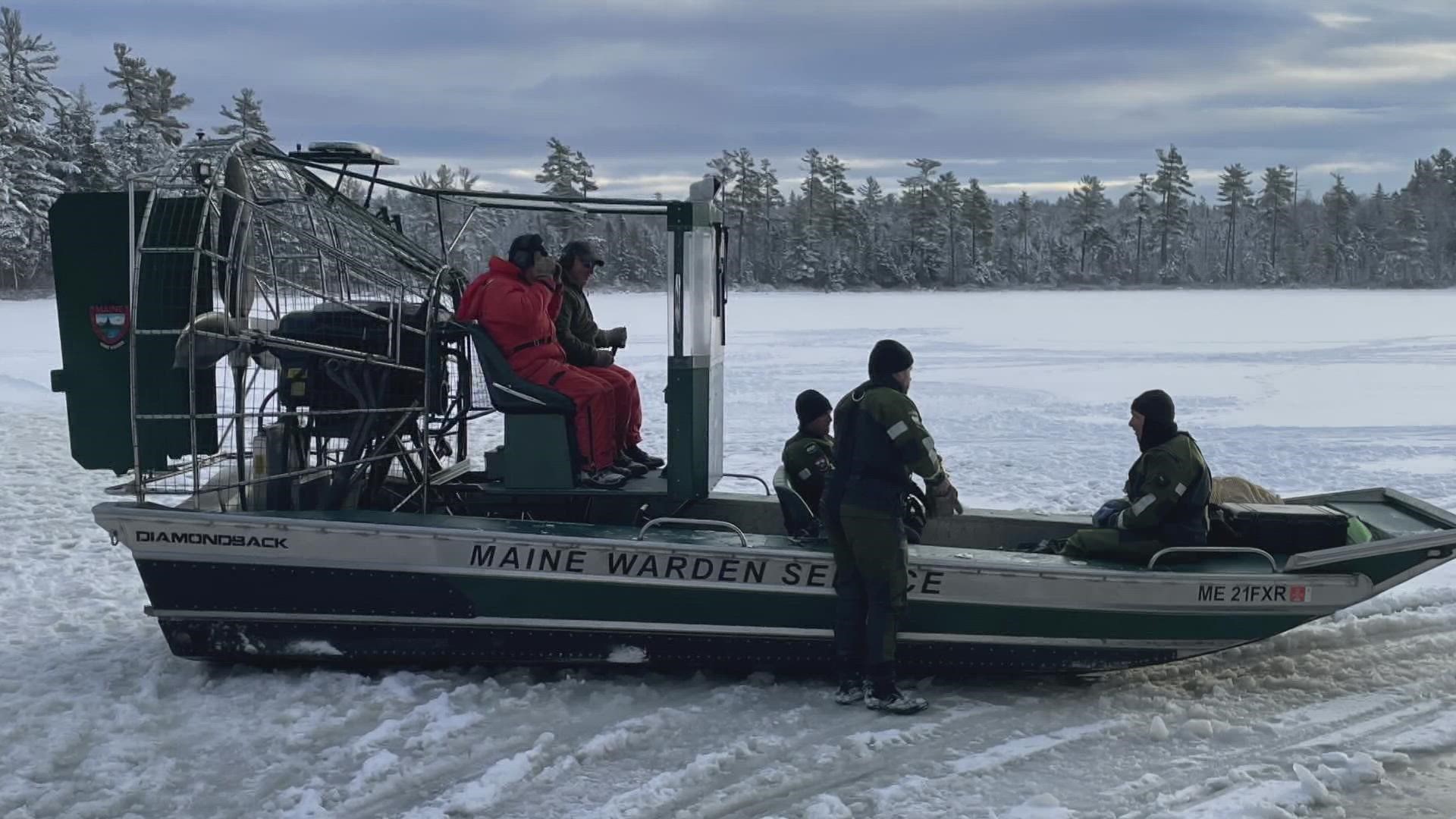 Allen Cole Jr., 74, of Bradford went through the ice on his snowmobile Friday afternoon looking for spots to ice fish. Wardens found his body Saturday morning.