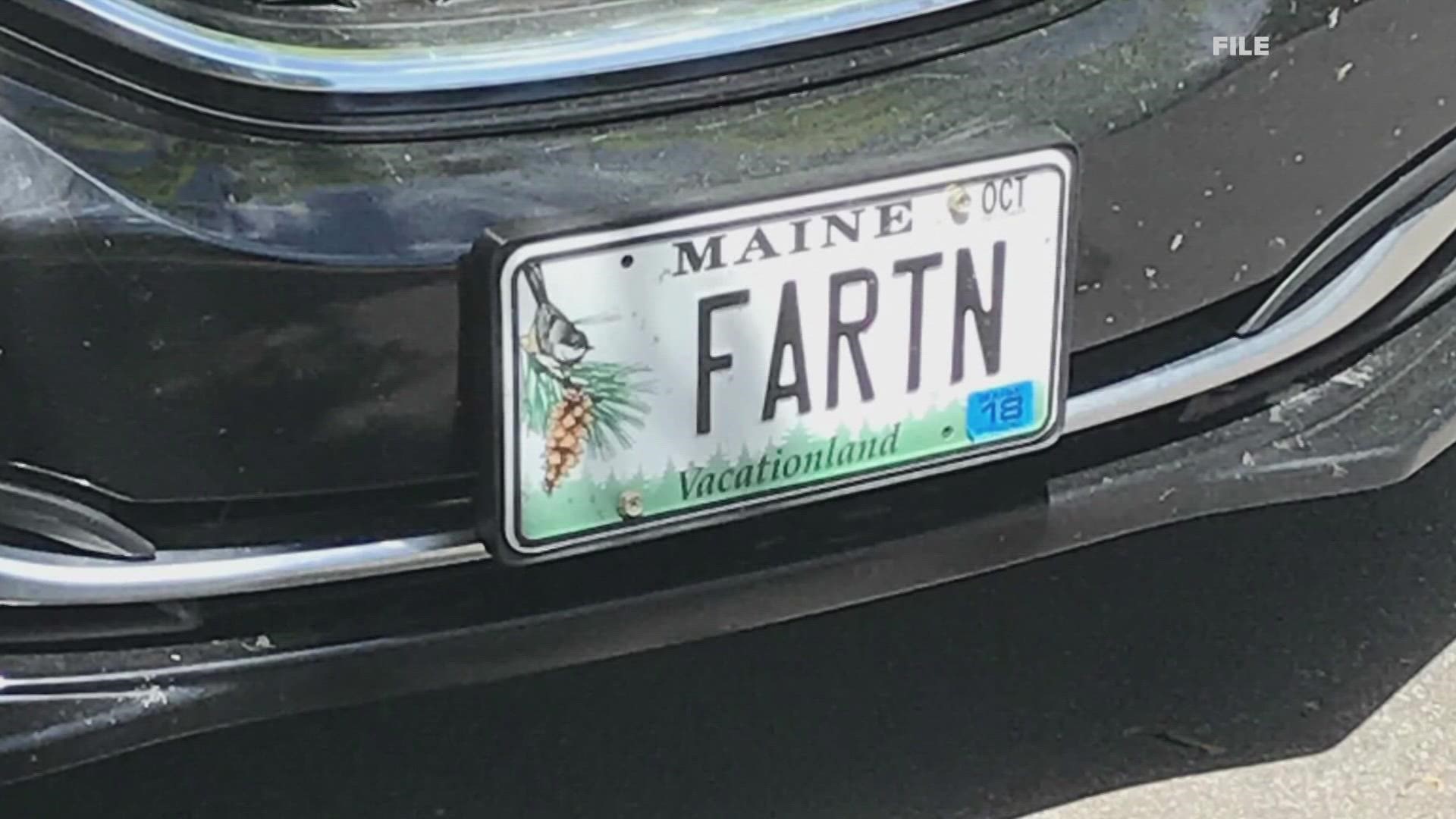 State of Maine begins removing obscene vanity plates newscentermaine picture