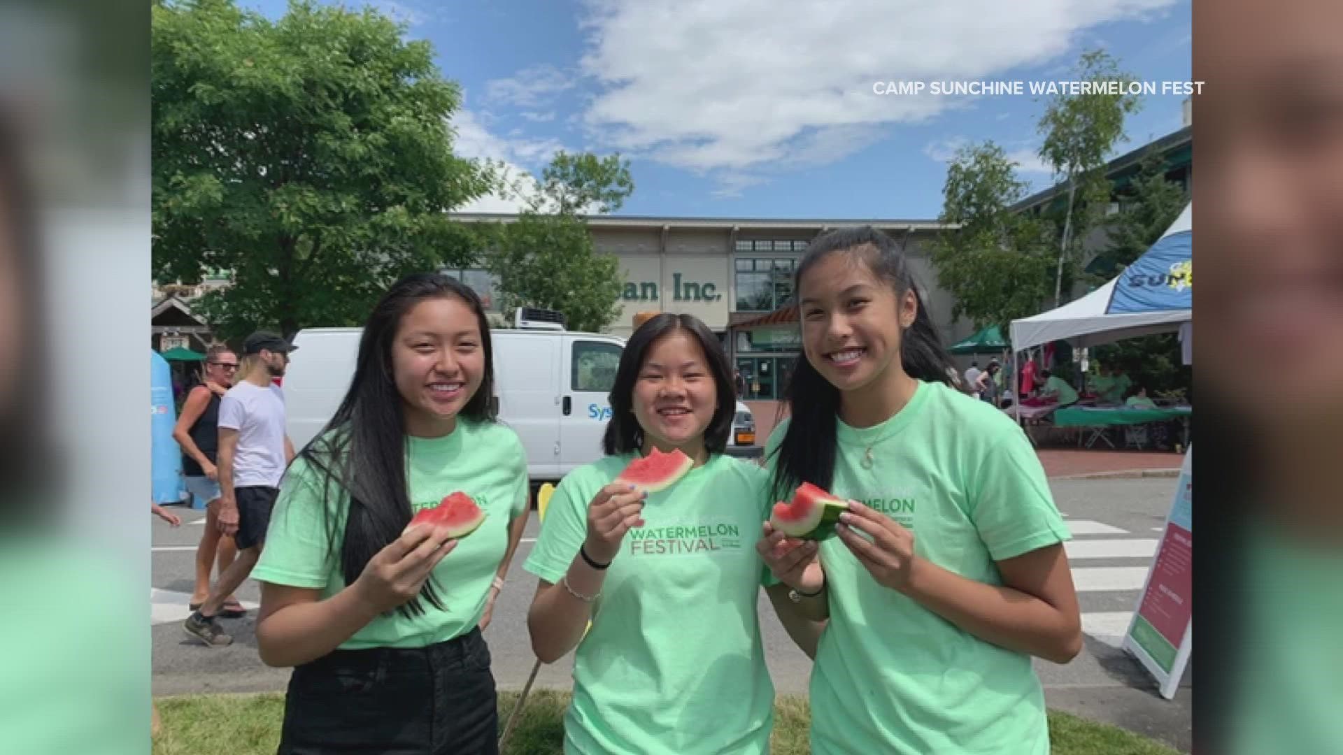 Stop by L.L. Bean in Freeport on Saturday, August 13, for some watermelon fun. All proceeds go to Camp Sunshine.