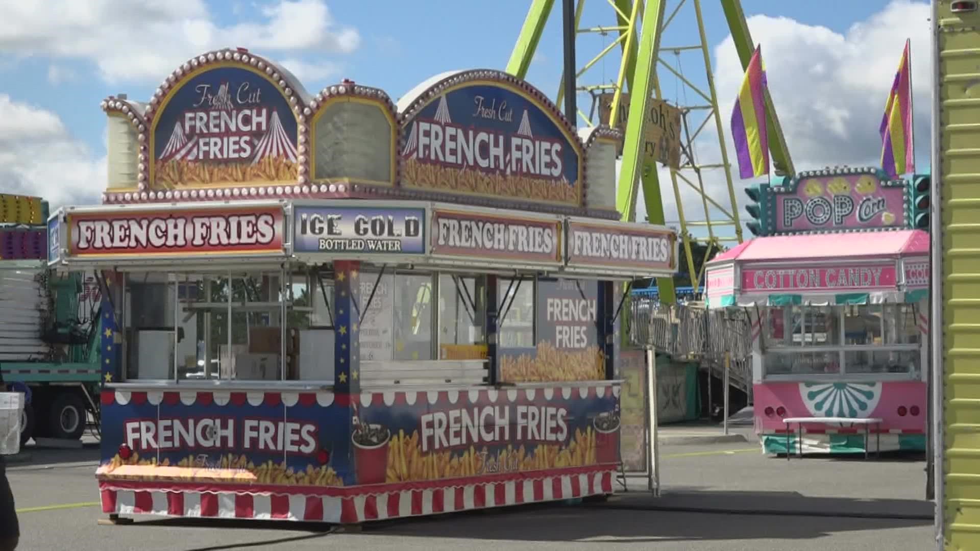 This year, the fair is four days long and features more than 25 rides for fairgoers to enjoy.