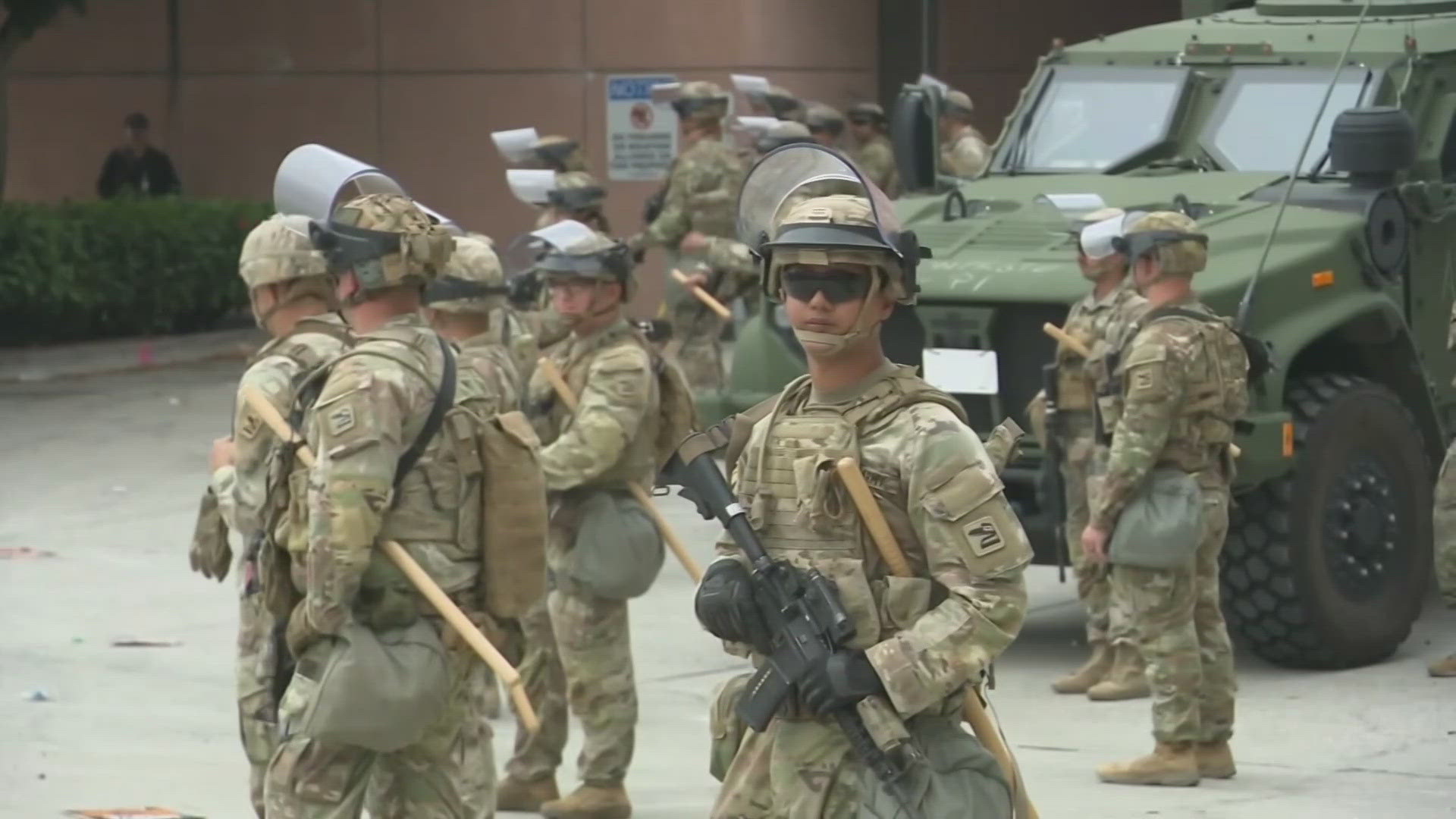 California's governor did not ask for the troops to be sent in. 