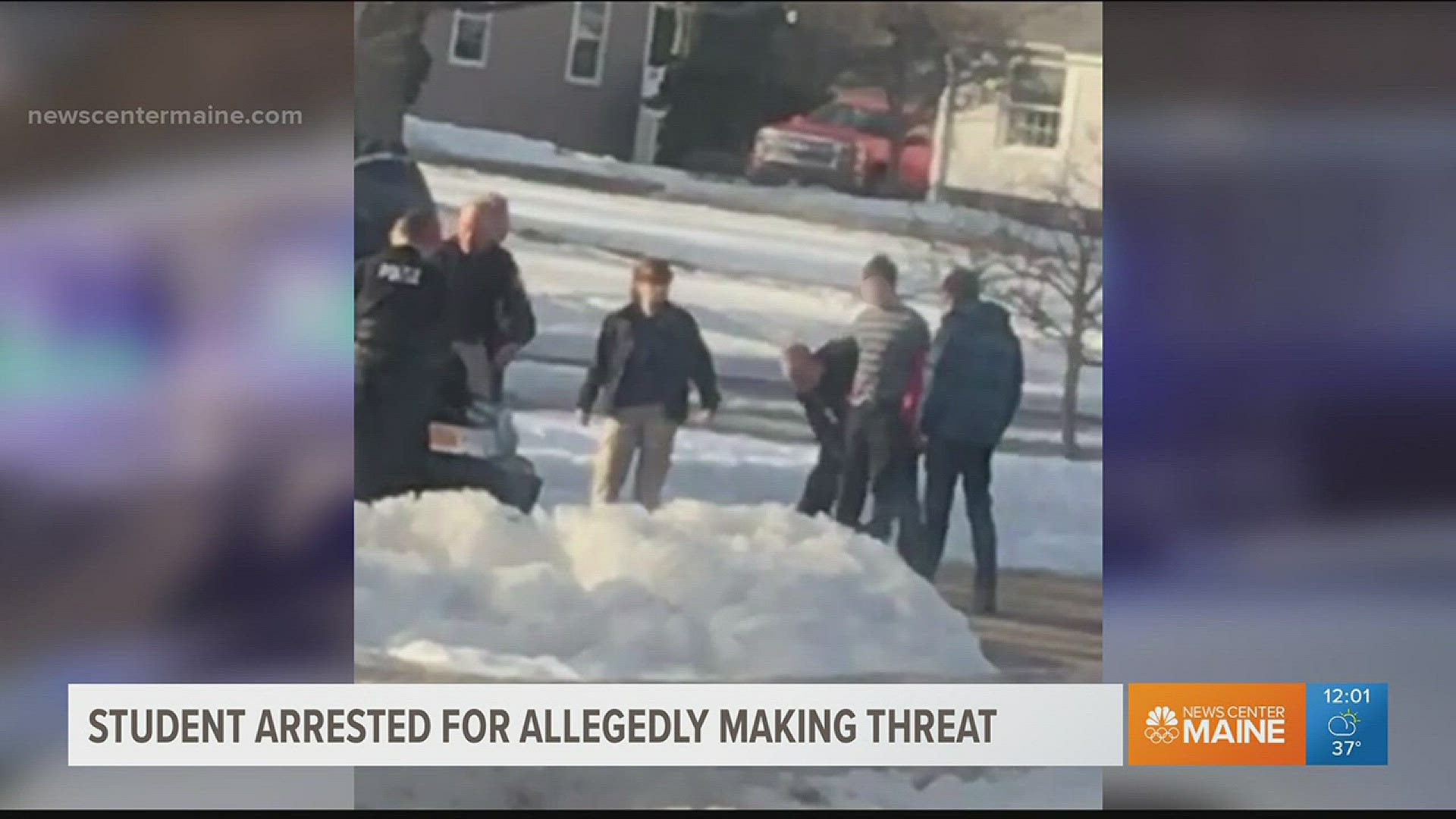 Police discuss a student's arrest after he allegedly made a threat via Snapchat