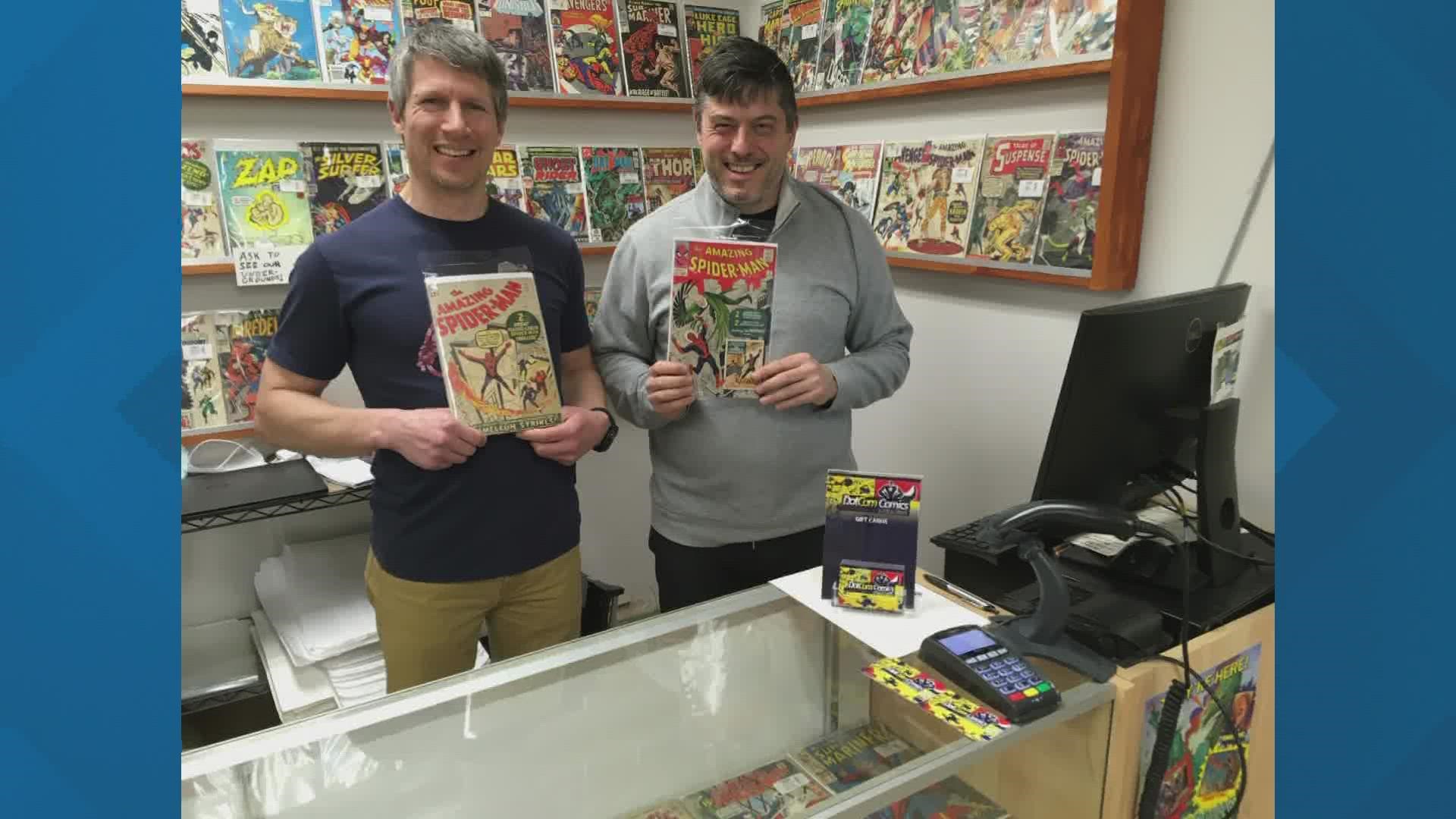 The store's founder and co-owner said there's been a spike in people bringing comics to the store to see what they can get for them.