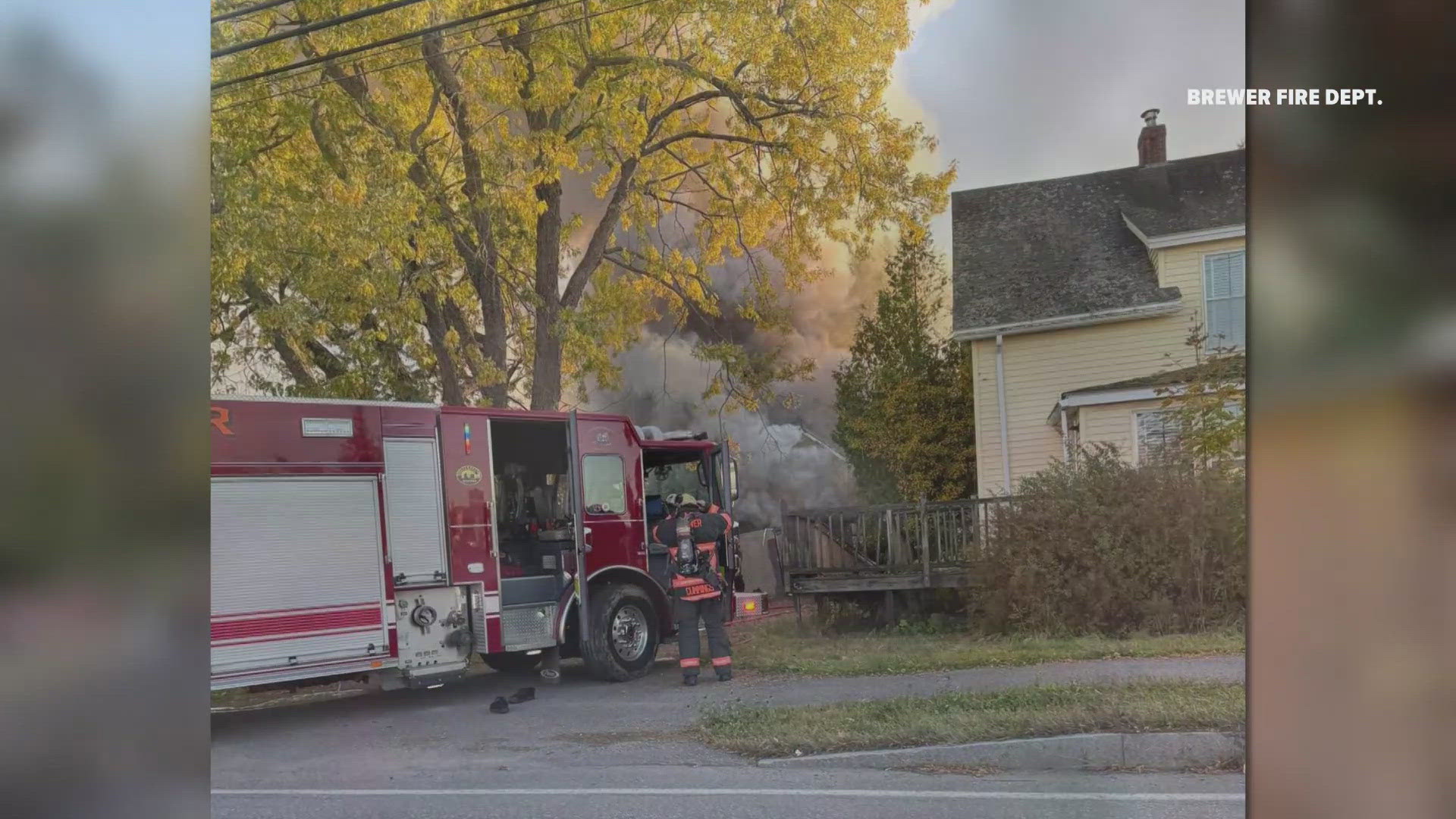 Firefighters responded Friday night to a detached garage on fire.