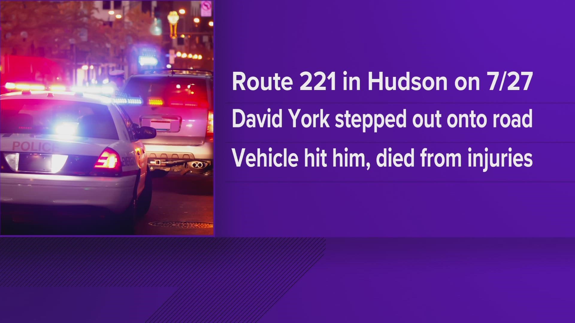 The crash took place on Wednesday on Maine State Route 221, according to authorities.