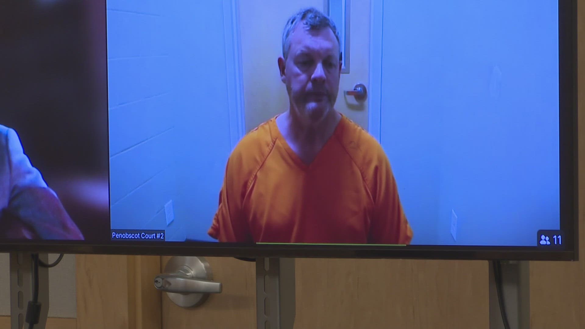 Gerald Merrill Jr. made an initial court appearance in Bangor before the Unified Criminal Docket on Wednesday and did not enter a plea.