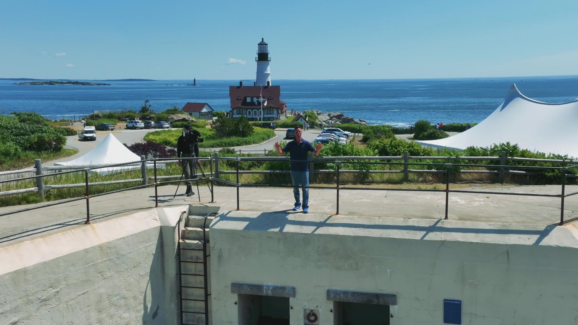 Not only is Fort Williams home to one of the most photographed lighthouses in the world, but it's also where you can explore a beautiful children's garden.