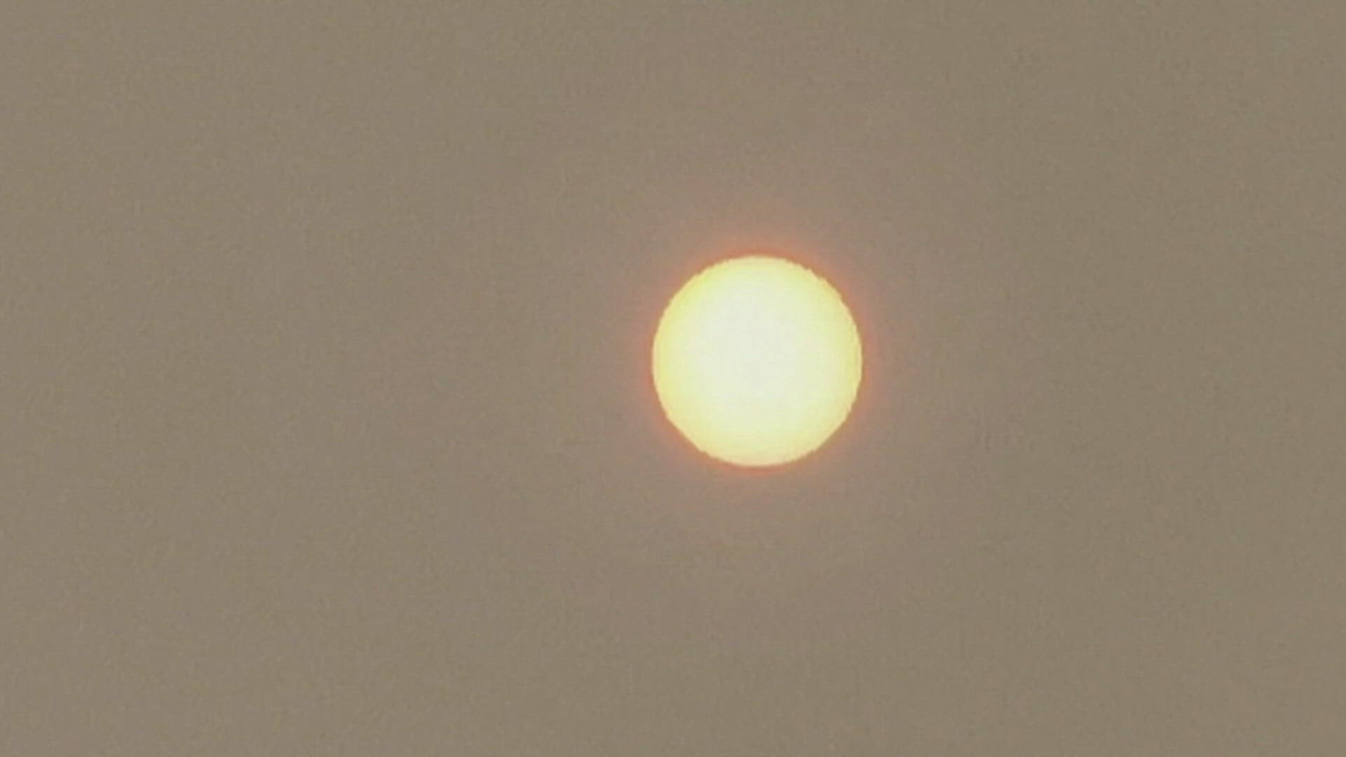 The Maine Department of Environmental Protection warns that unhealthy conditions may persist through the weekend.
