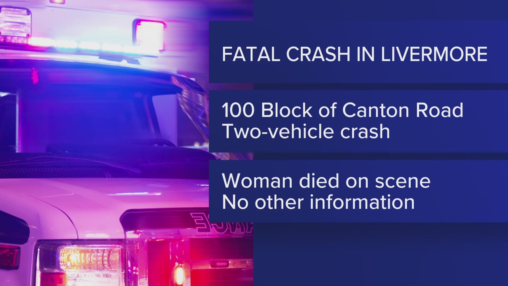 The Canton Road was shut down to traffic while deputies worked to determine the cause of the crash.